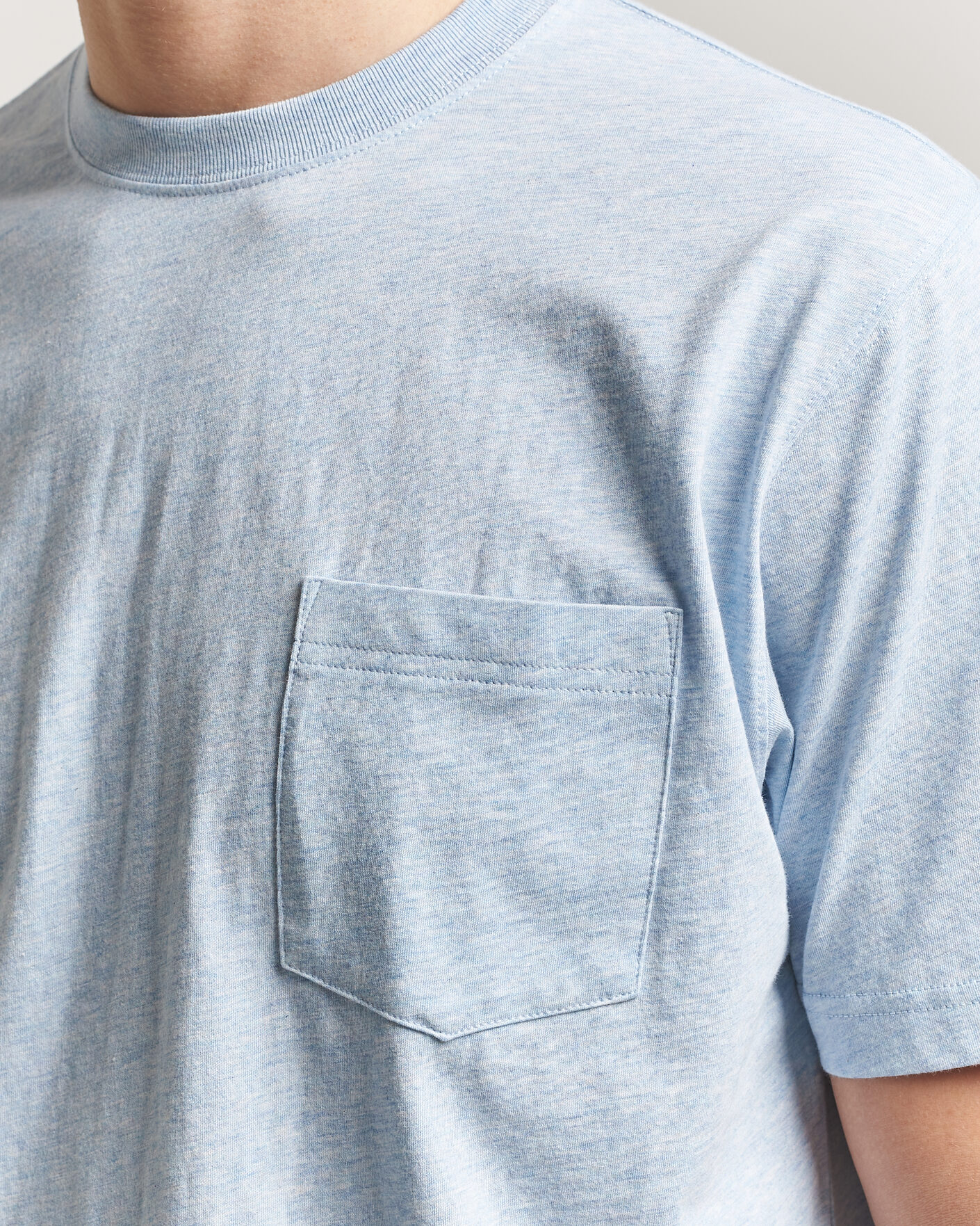 Uomini | T-shirt | BEAMS PLUS | Pocket Tee Sax Blue
