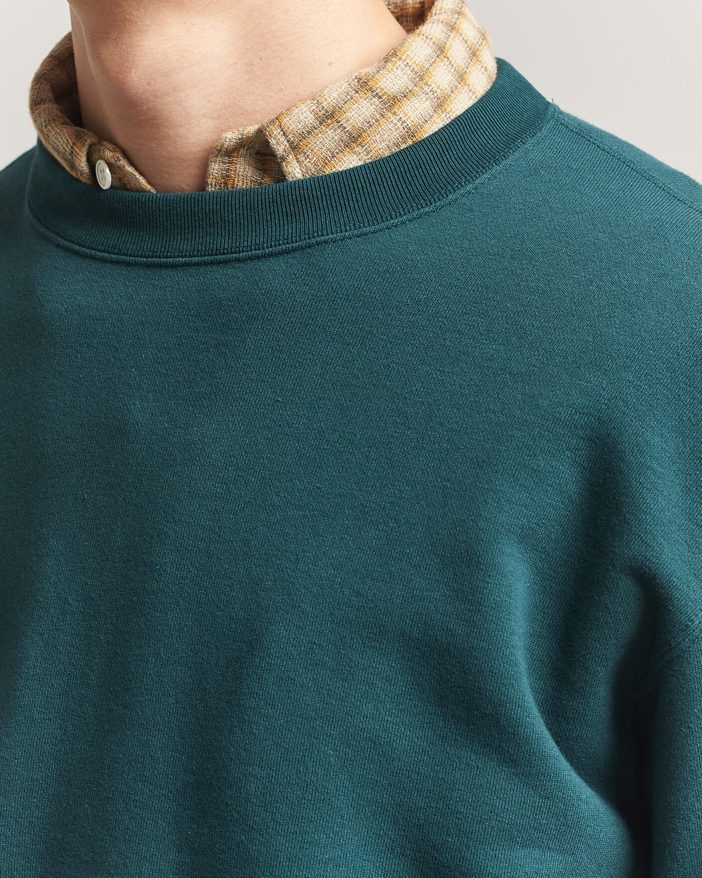 Uomini | Maglieria | BEAMS PLUS | Crew Sweat Dark Green