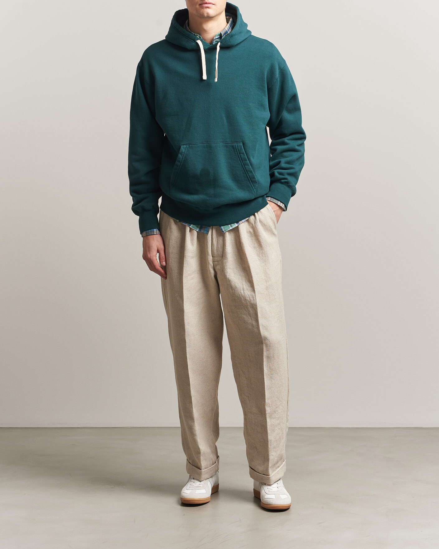 Uomini | Maglieria | BEAMS PLUS | Hooded Sweat Pullover Dark Green