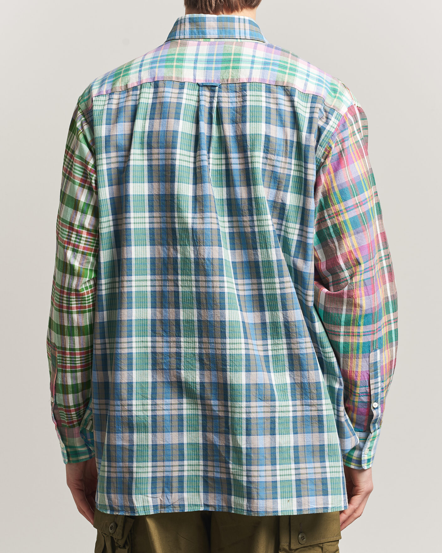 Uomini | Camicie | BEAMS PLUS | Patchwork Madras Shirt Multicolour