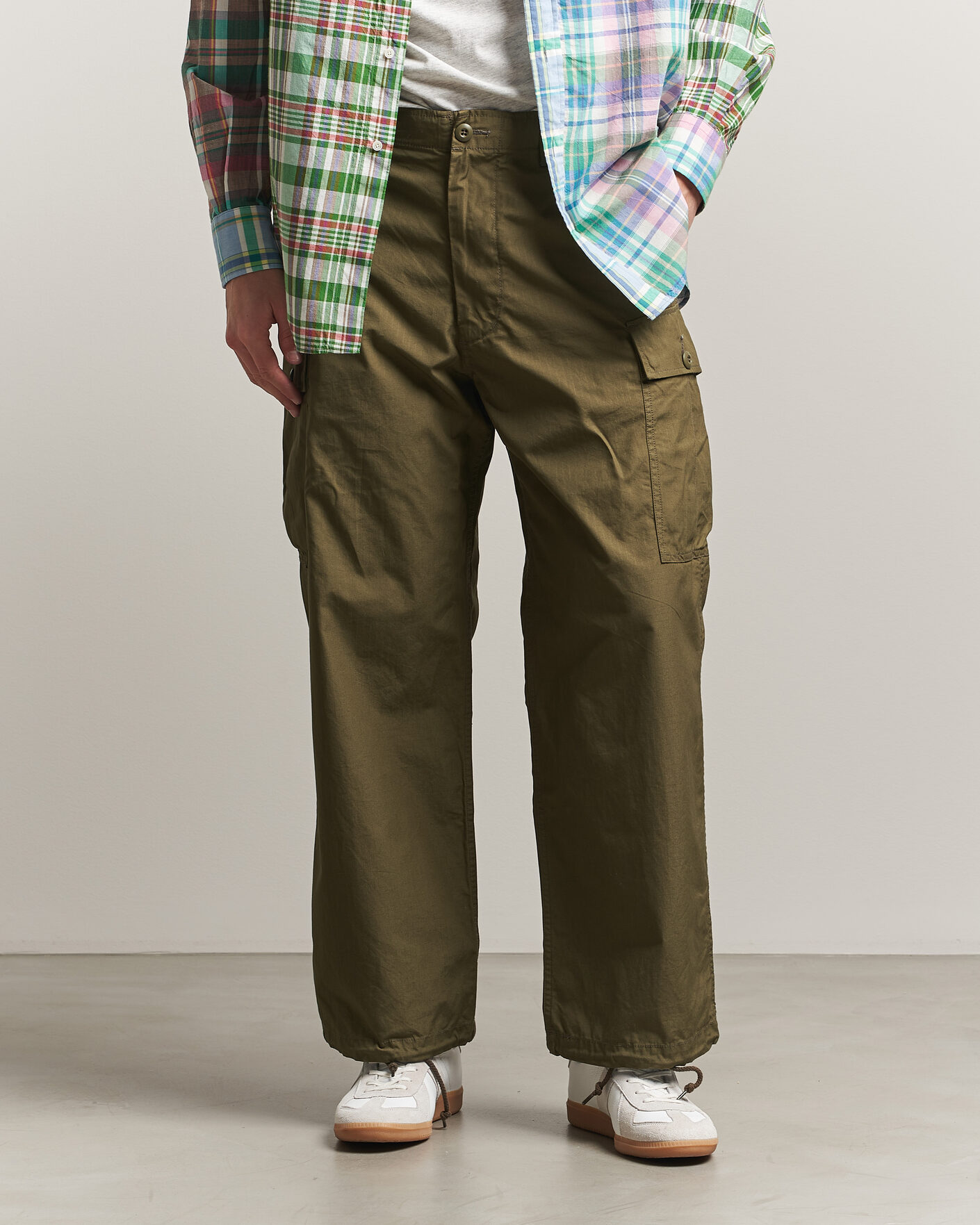 Uomini | Pantaloni | BEAMS PLUS | MIL 6 Pocket Cargo Pants Olive