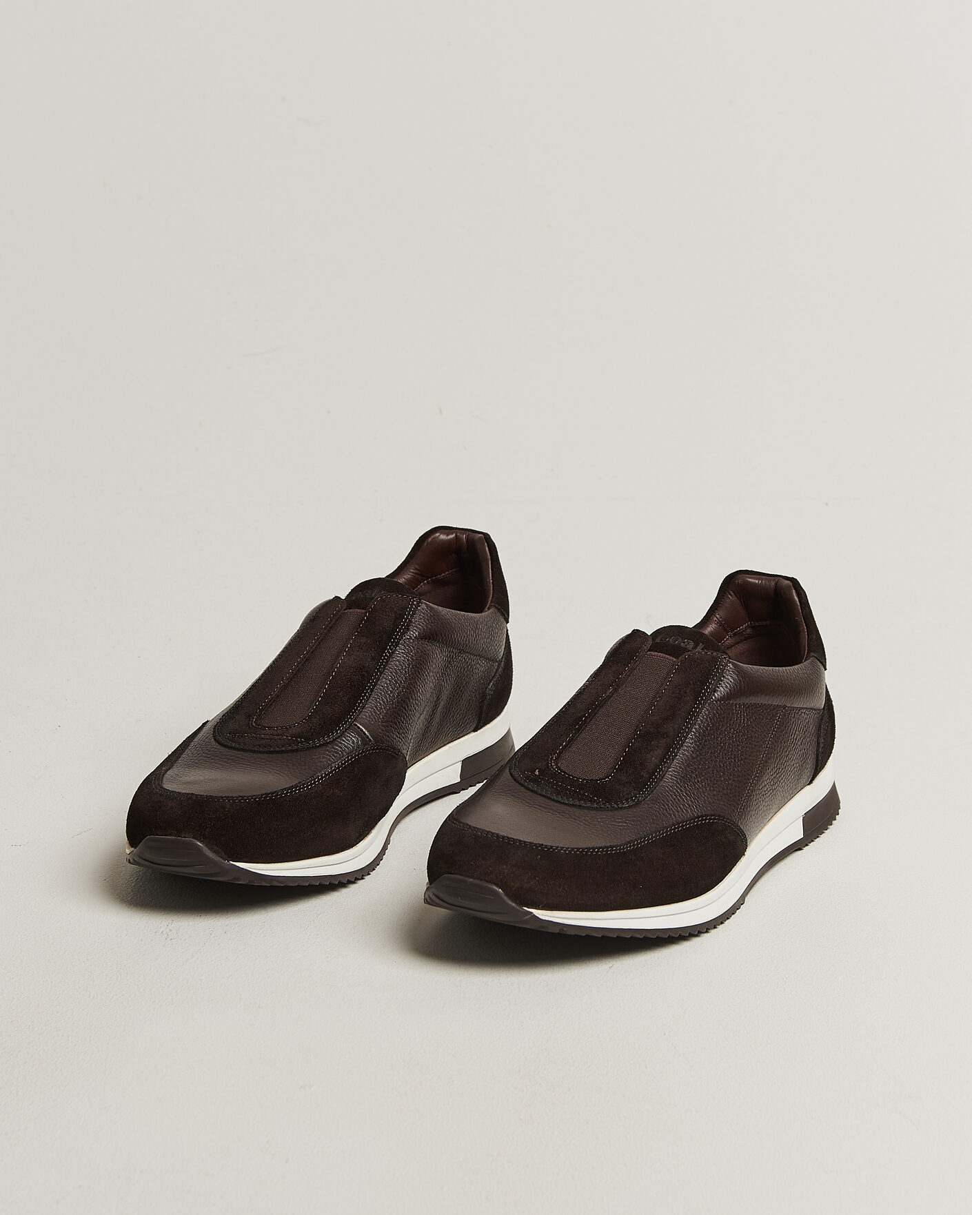 Uomini | Sneakers | Loake 1880 | Ballantyne Suede/Leather Sneaker Dark Brown