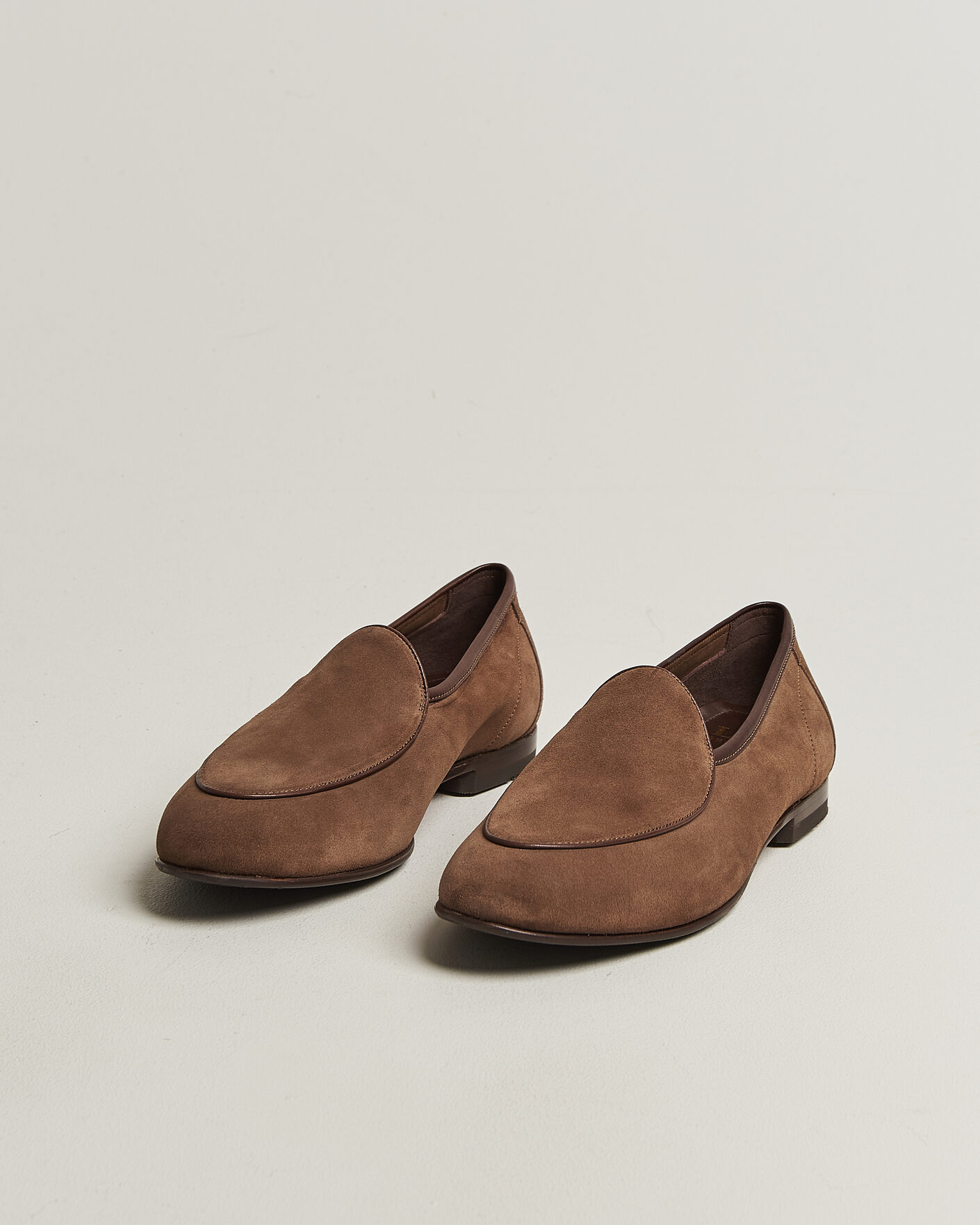 Uomini | Mocassini | Loake 1880 | Belgrave Suede Belgian Loafer Flint