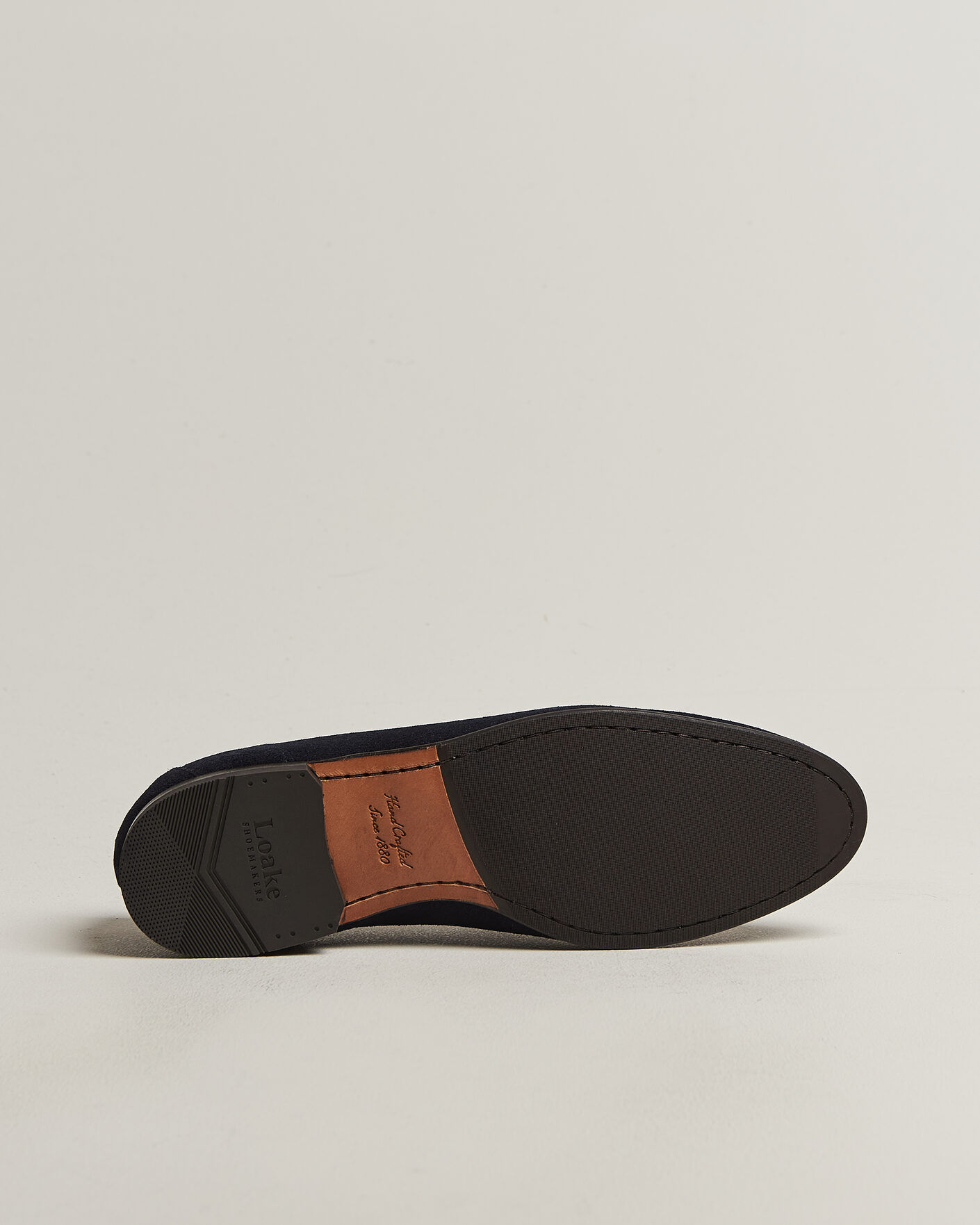Uomini | Mocassini | Loake 1880 | Belgrave Suede Belgian Loafer Navy
