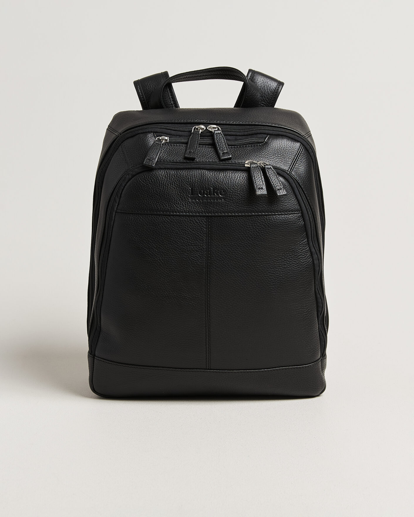 Uomini | Borse | Loake Shoemakers | Waterloo Grained Leather Backpack Black
