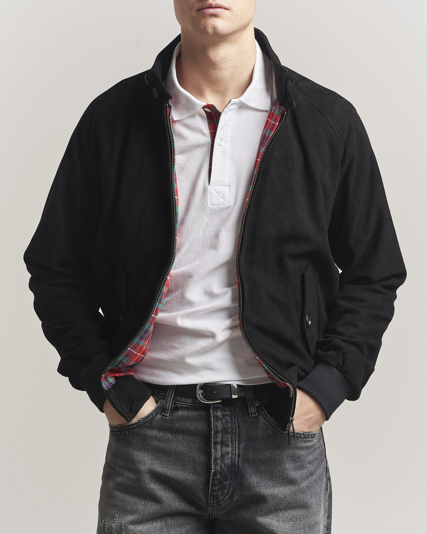 Uomini | Giacche | Baracuta | G9 Suede Jacket Black