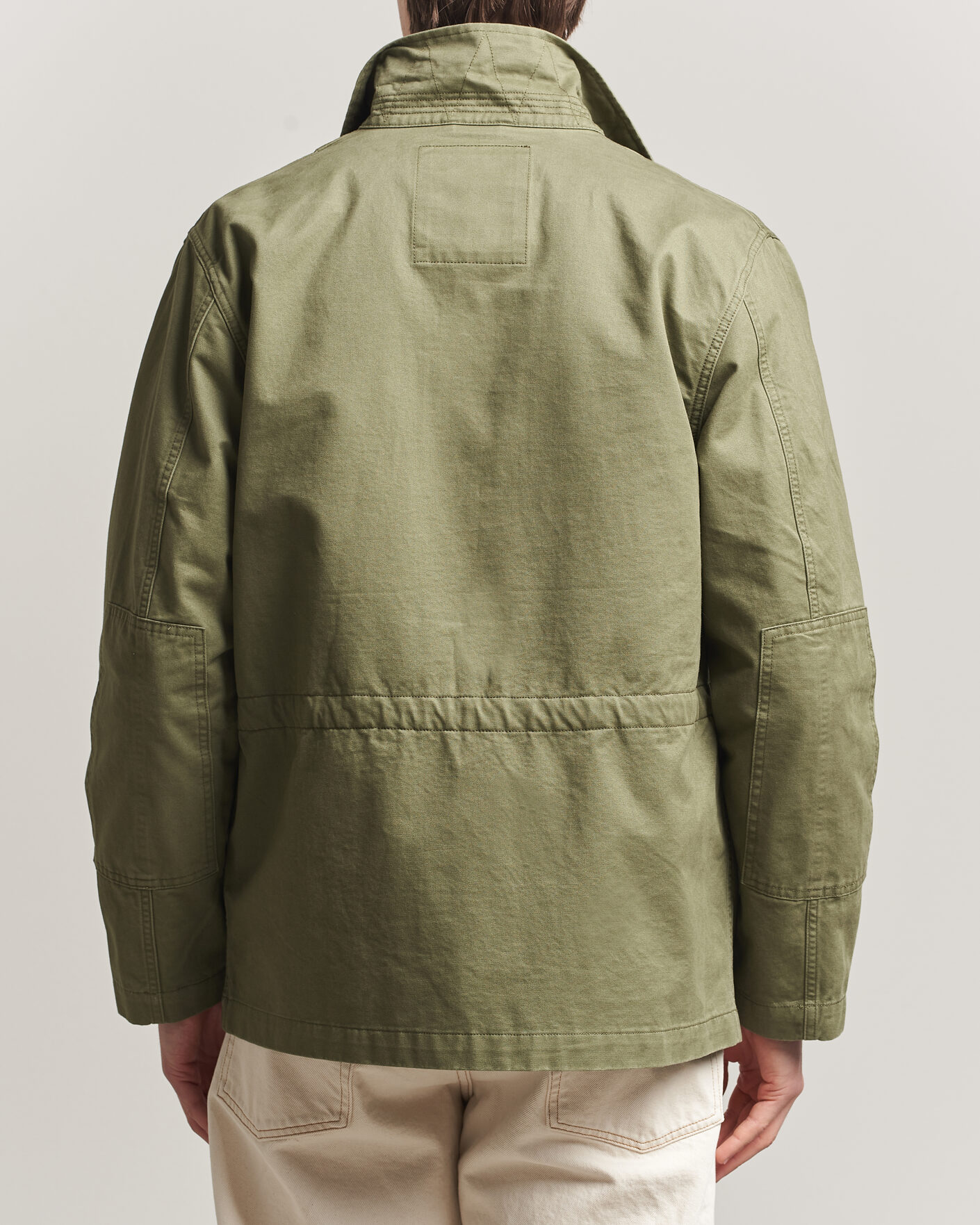 Uomini | Giacche | Baracuta | Washed Cotton Twill Field Shacket Lichen Green