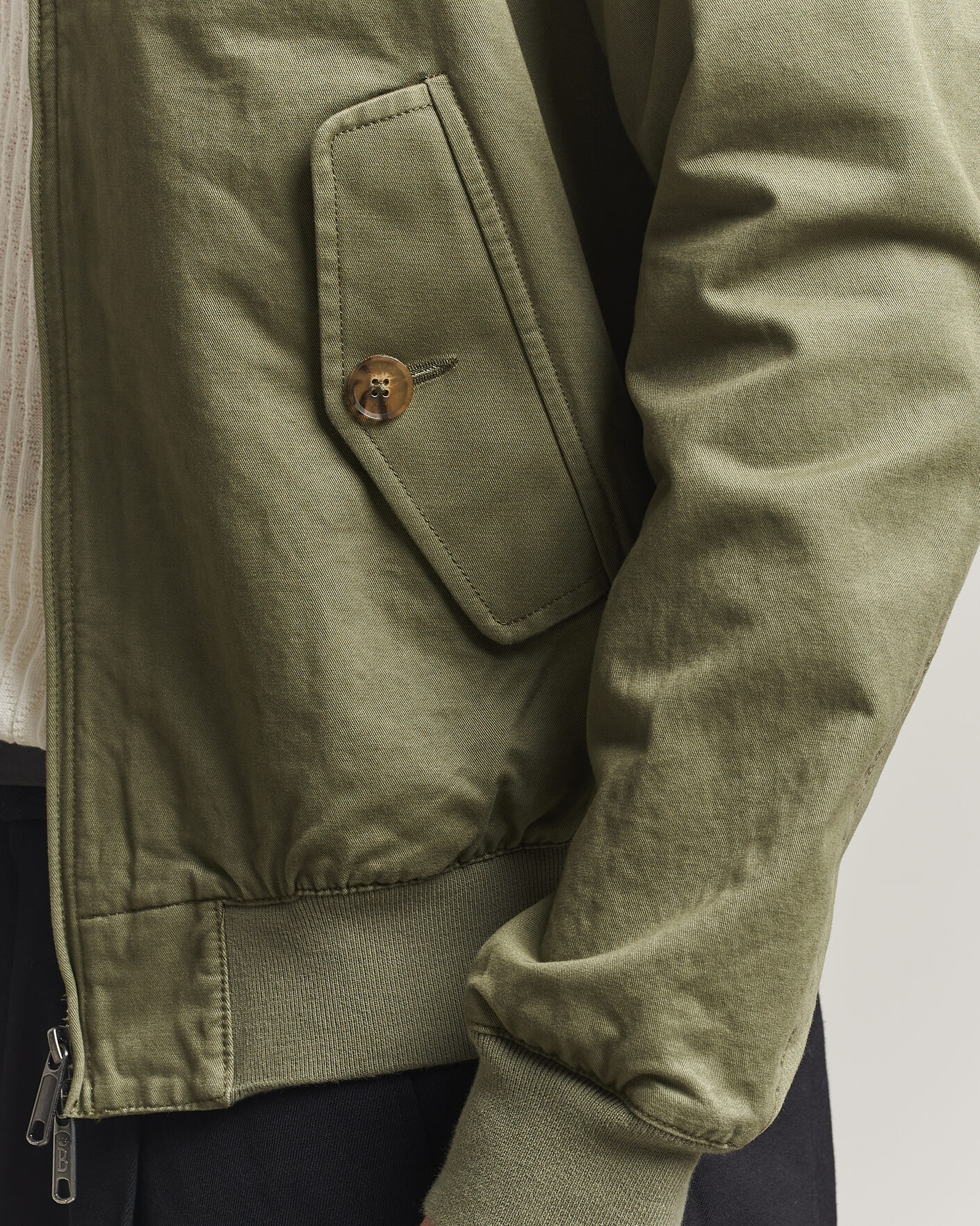 Uomini | Giacche | Baracuta | G9 Washed Cotton Twill Jacket Lichen Green