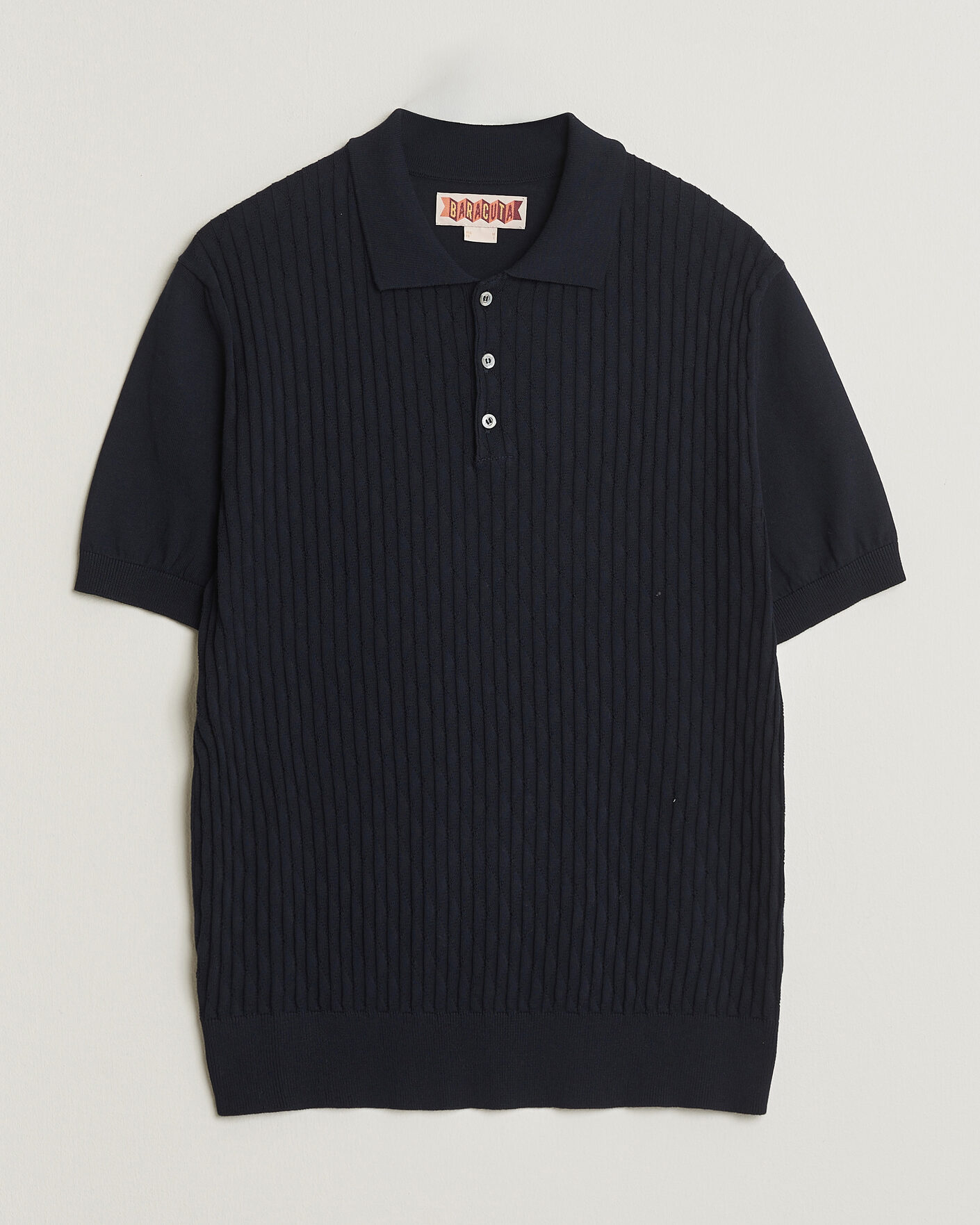 Uomini | Polo | Baracuta | Pattern Stich Polo Navy