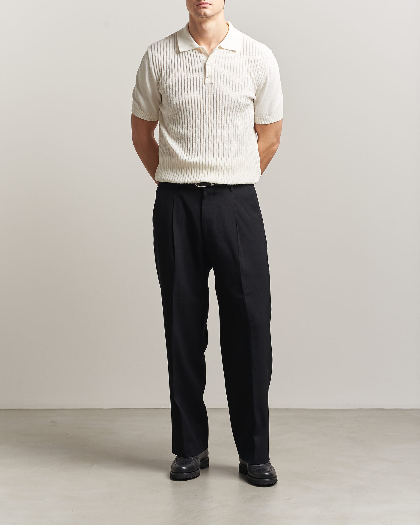 Uomini | Polo | Baracuta | Pattern Stich Polo Off White
