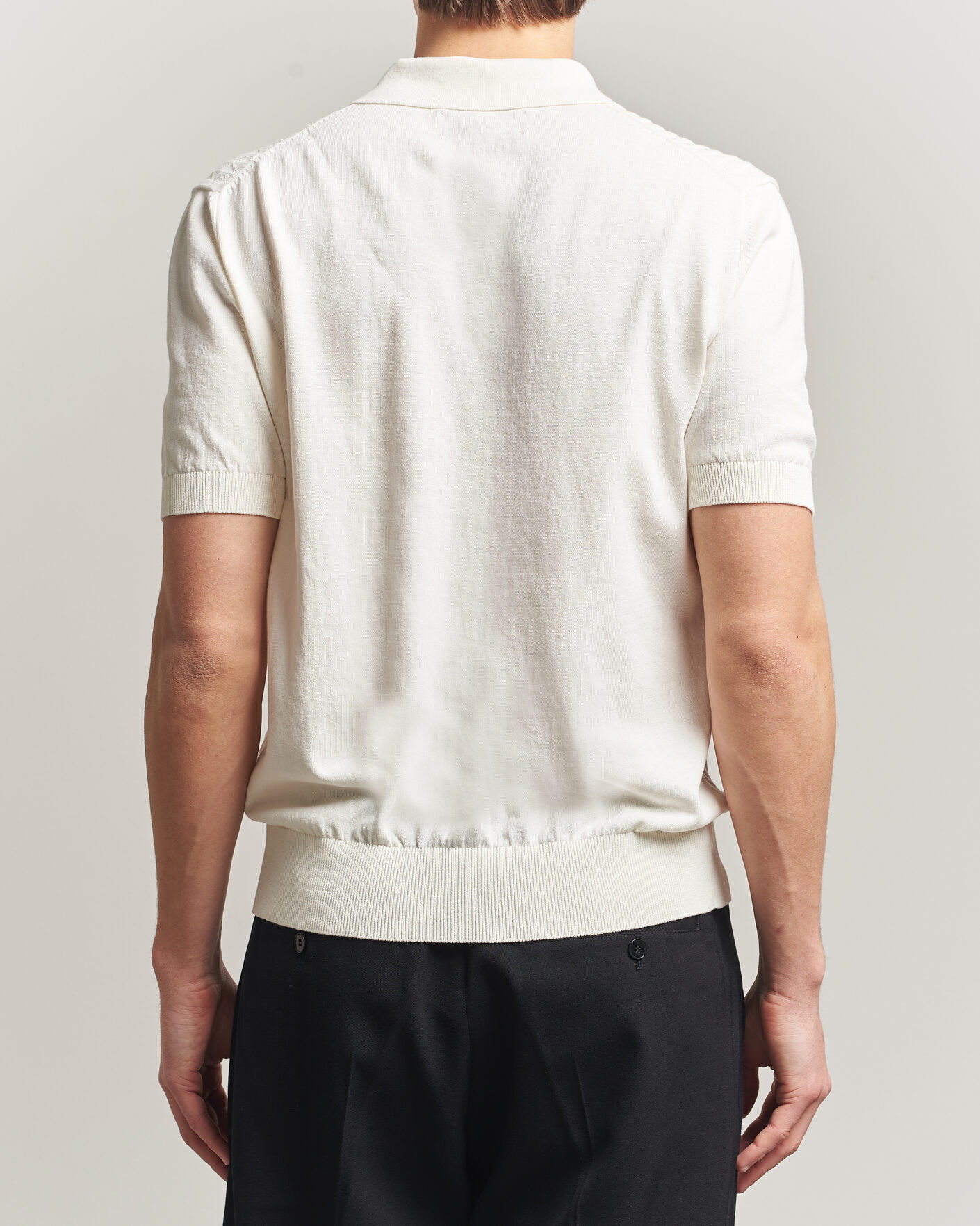 Uomini | Polo | Baracuta | Pattern Stich Polo Off White