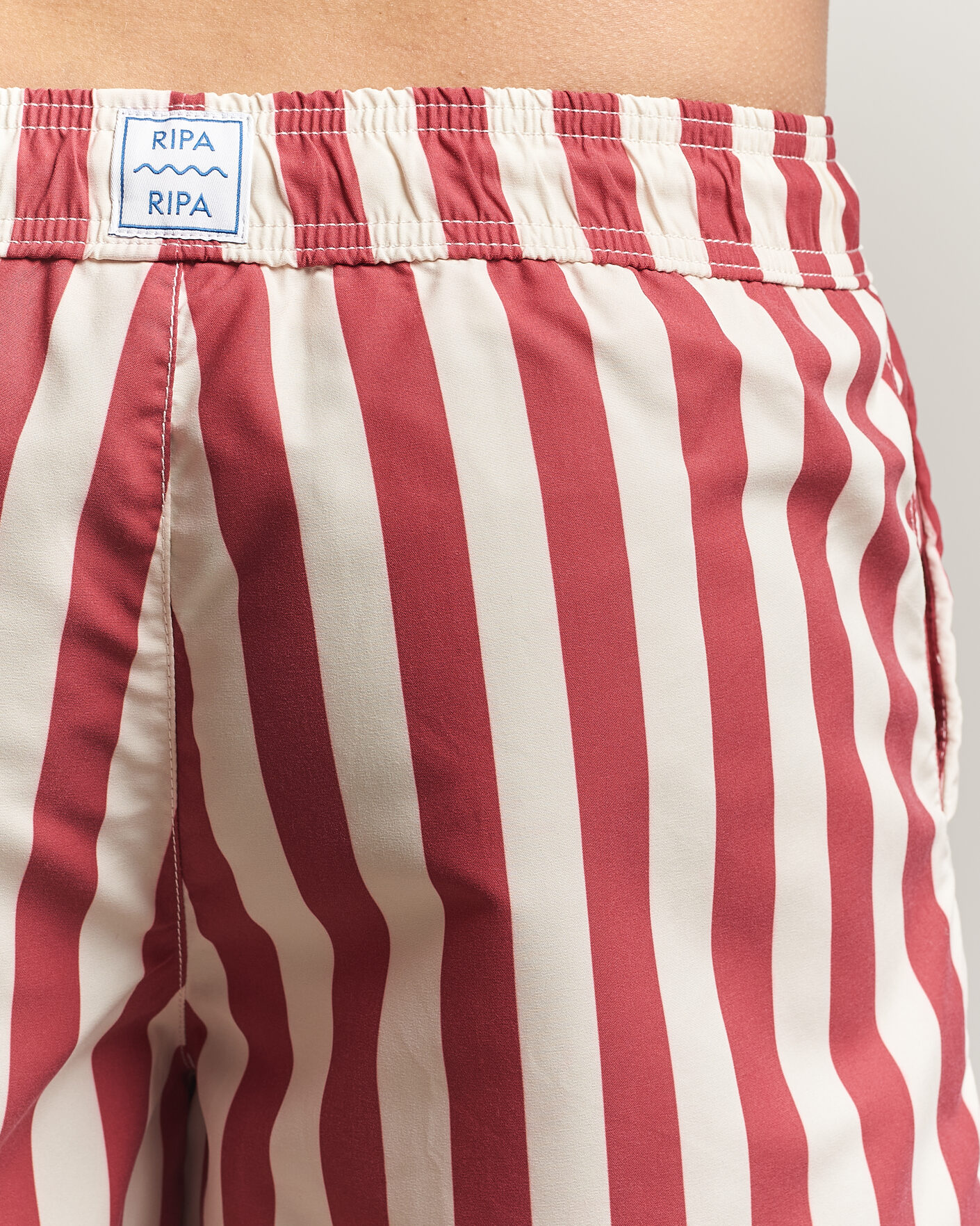 Uomini | Costumi da bagno | Ripa Ripa | Paraggi Striped Swimshorts Red