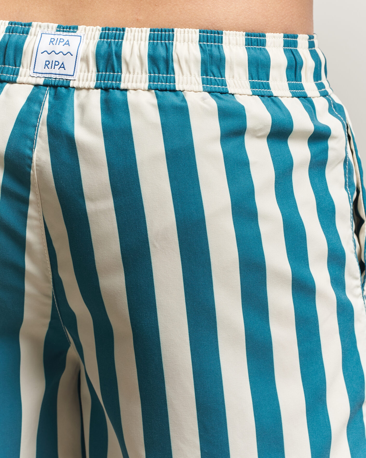Uomini | Costumi da bagno | Ripa Ripa | Paraggi Striped Swimshorts Green