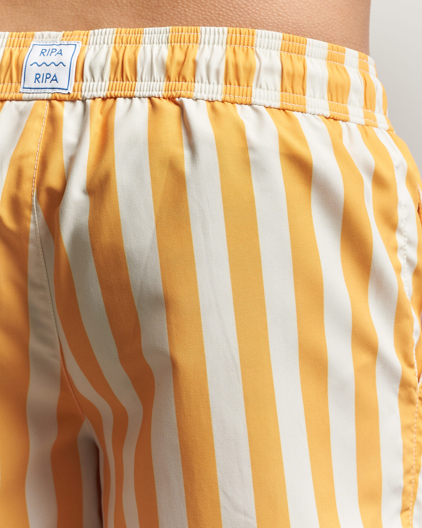 Uomini | Costumi da bagno | Ripa Ripa | Paraggi Striped Swimshorts Yellow
