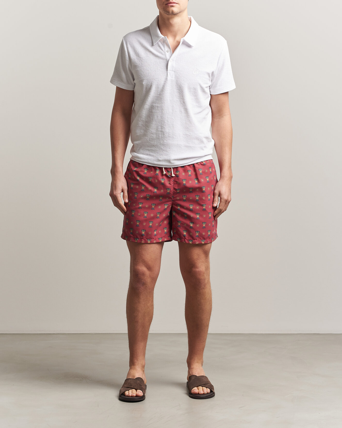 Uomini | Ripa Ripa Printed Swimshorts Red | Ripa Ripa | Printed Swimshorts Red