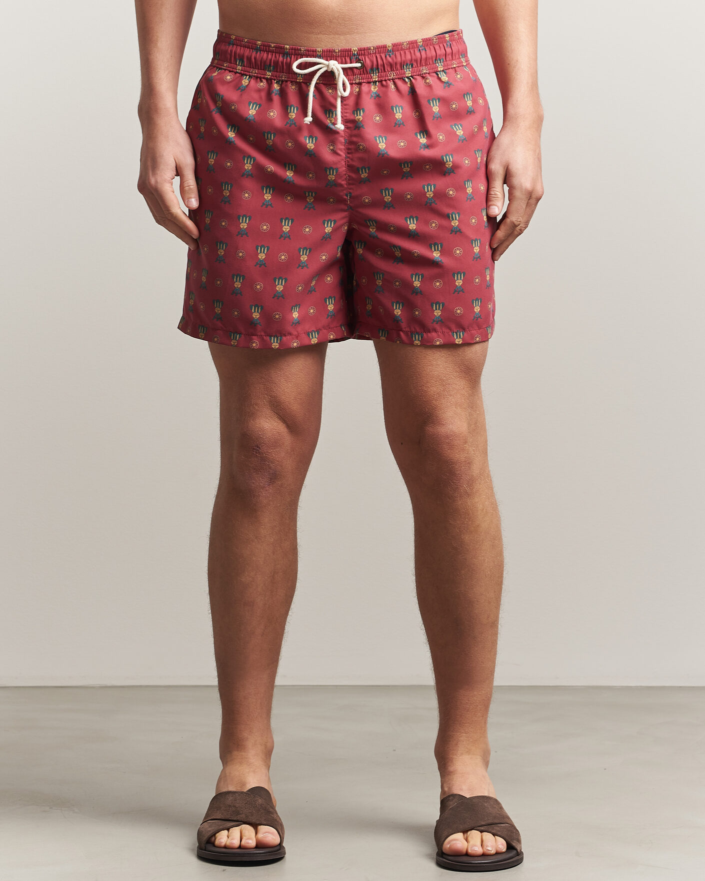 Uomini | Costumi da bagno | Ripa Ripa | Printed Swimshorts Red