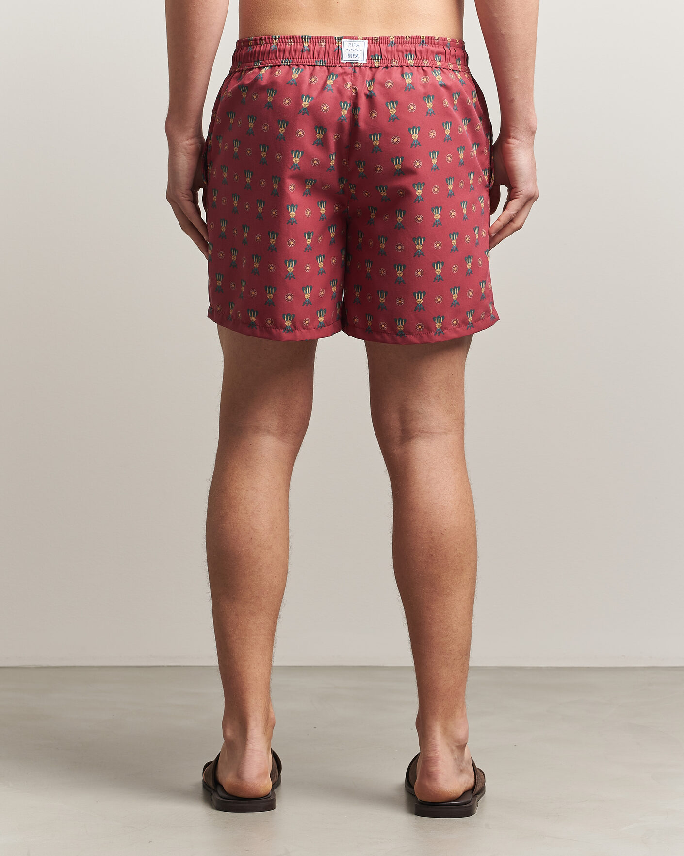 Uomini | Costumi da bagno | Ripa Ripa | Printed Swimshorts Red