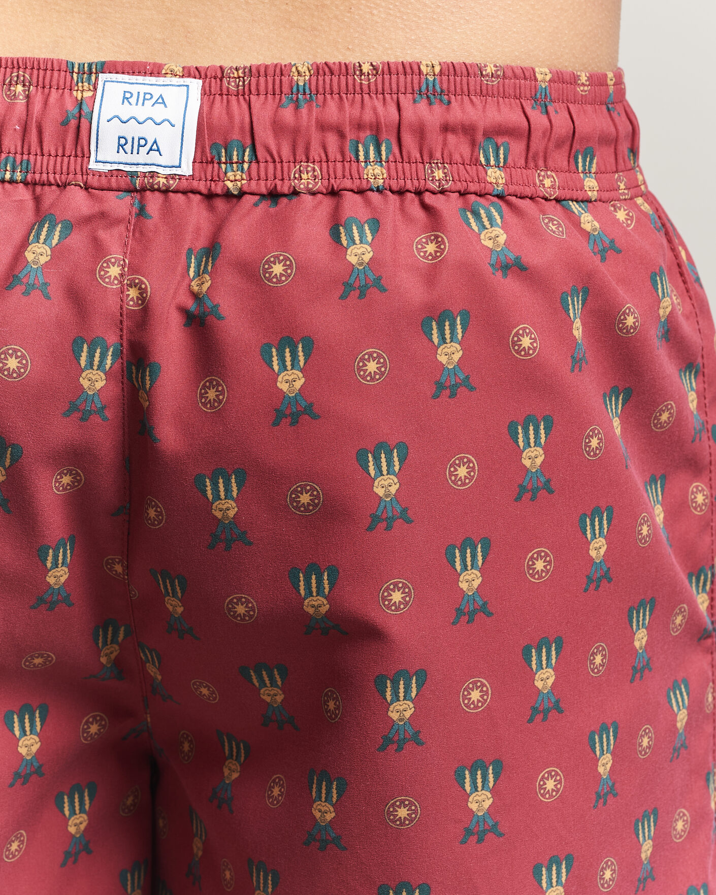 Uomini | Costumi da bagno | Ripa Ripa | Printed Swimshorts Red