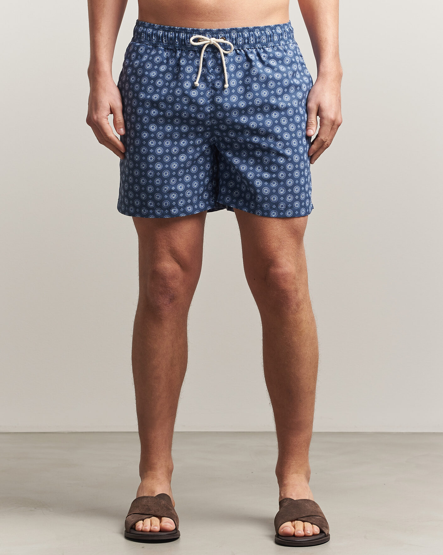 Uomini | Costumi da bagno | Ripa Ripa | Printed Swimshorts Dark Blue