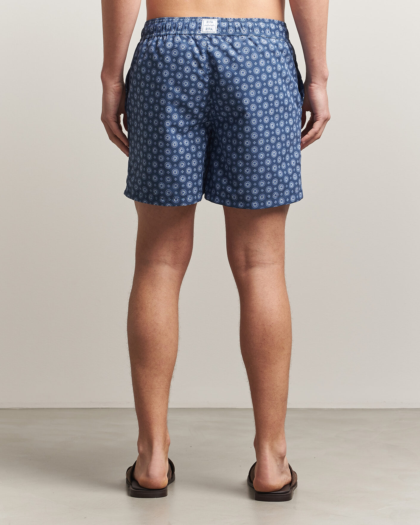 Uomini | Costumi da bagno | Ripa Ripa | Printed Swimshorts Dark Blue