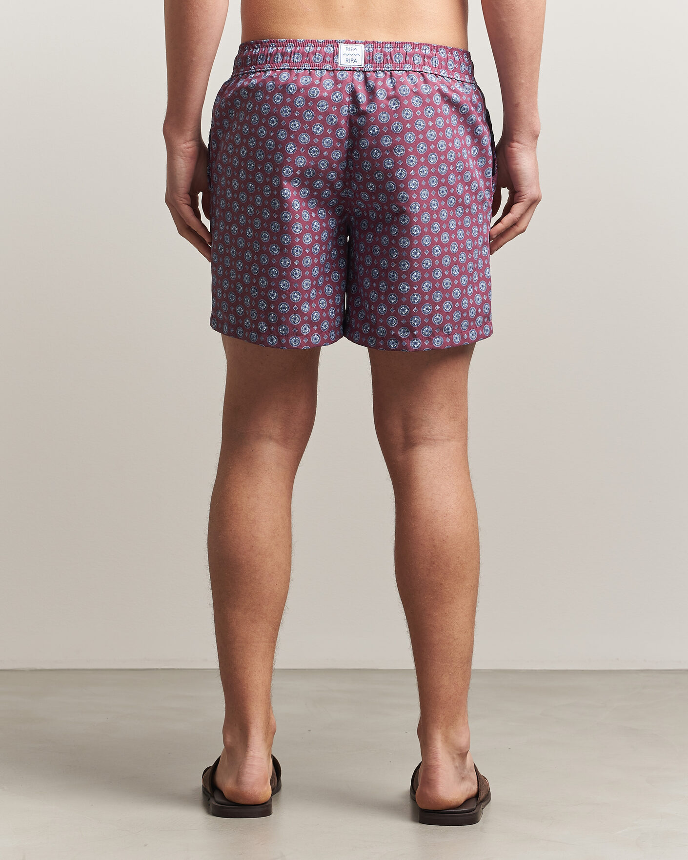 Uomini | Costumi da bagno | Ripa Ripa | Printed Swimshorts Bordeaux