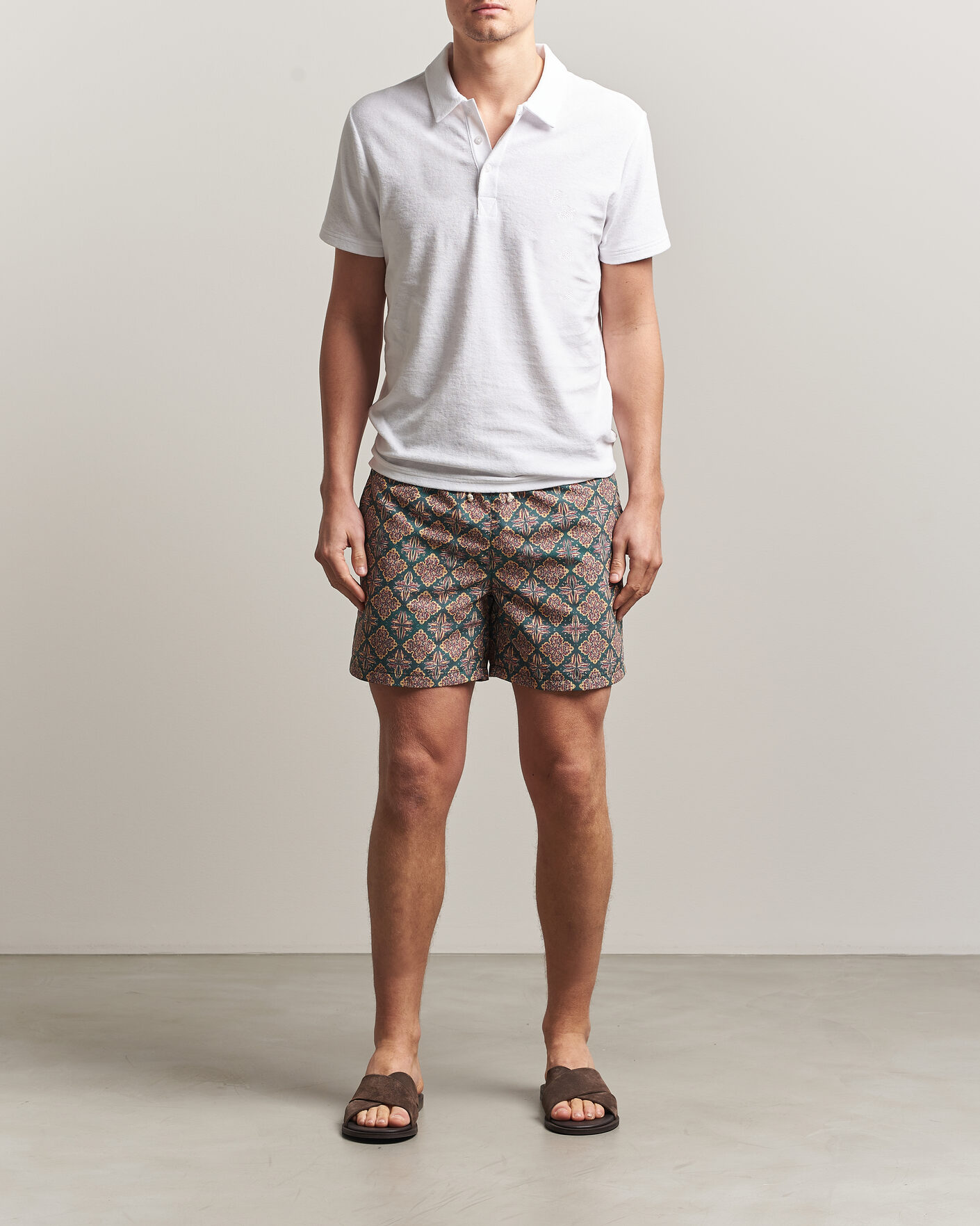 Uomini | Ripa Ripa Printed Swimshorts Green/Red | Ripa Ripa | Printed Swimshorts Green/Red