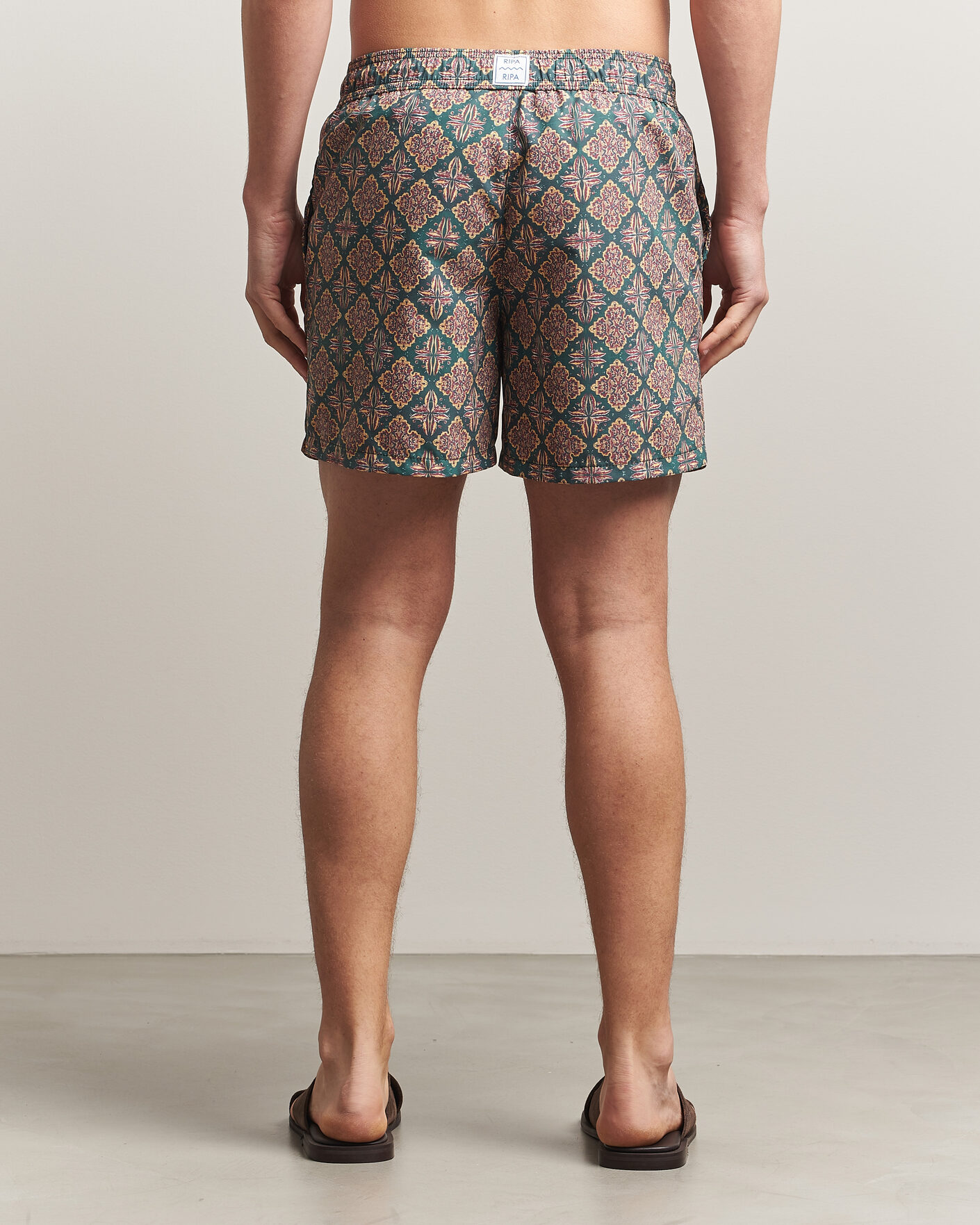 Uomini | Ripa Ripa Printed Swimshorts Green/Red | Ripa Ripa | Printed Swimshorts Green/Red