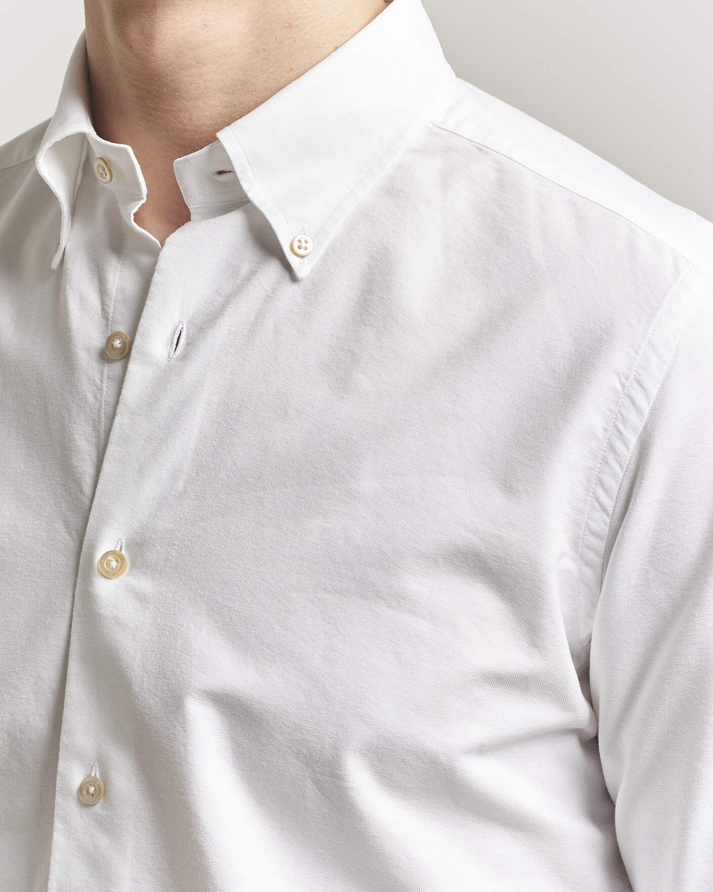 Uomini | Camicie | Grigio | Oxford Button Down Shirt White