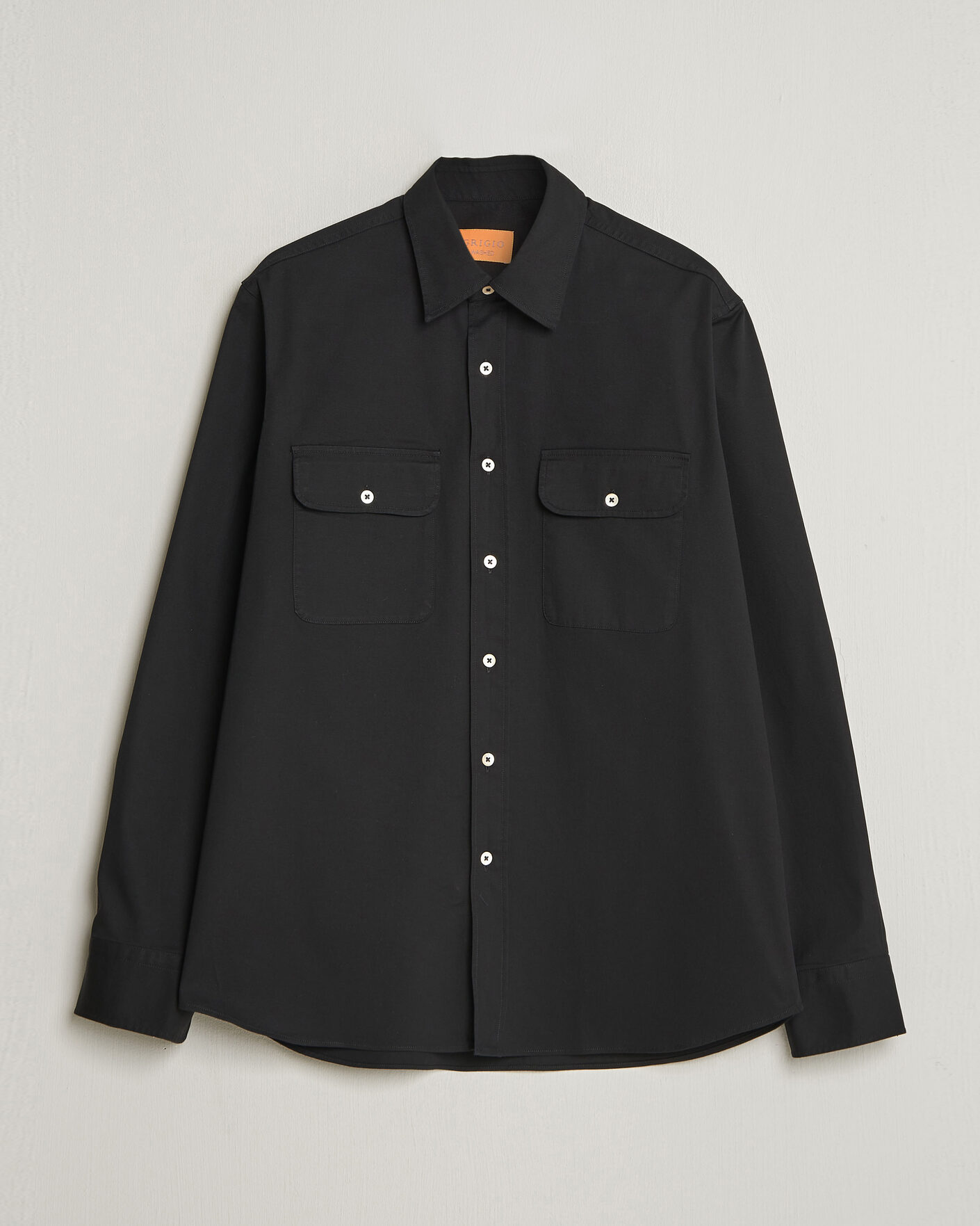 Uomini | Camicie | Grigio | Illinois Cotton Overshirt Black