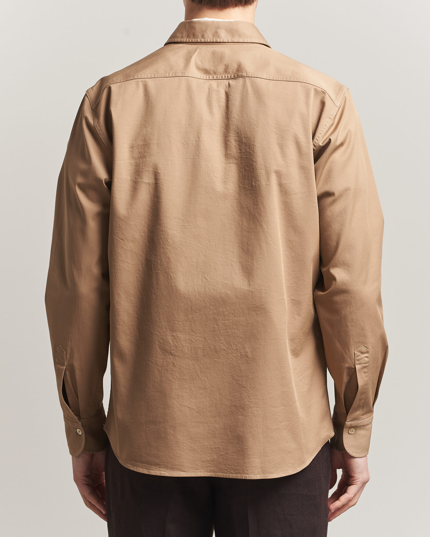 Uomini | Camicie | Grigio | Illinois Cotton Overshirt Khaki