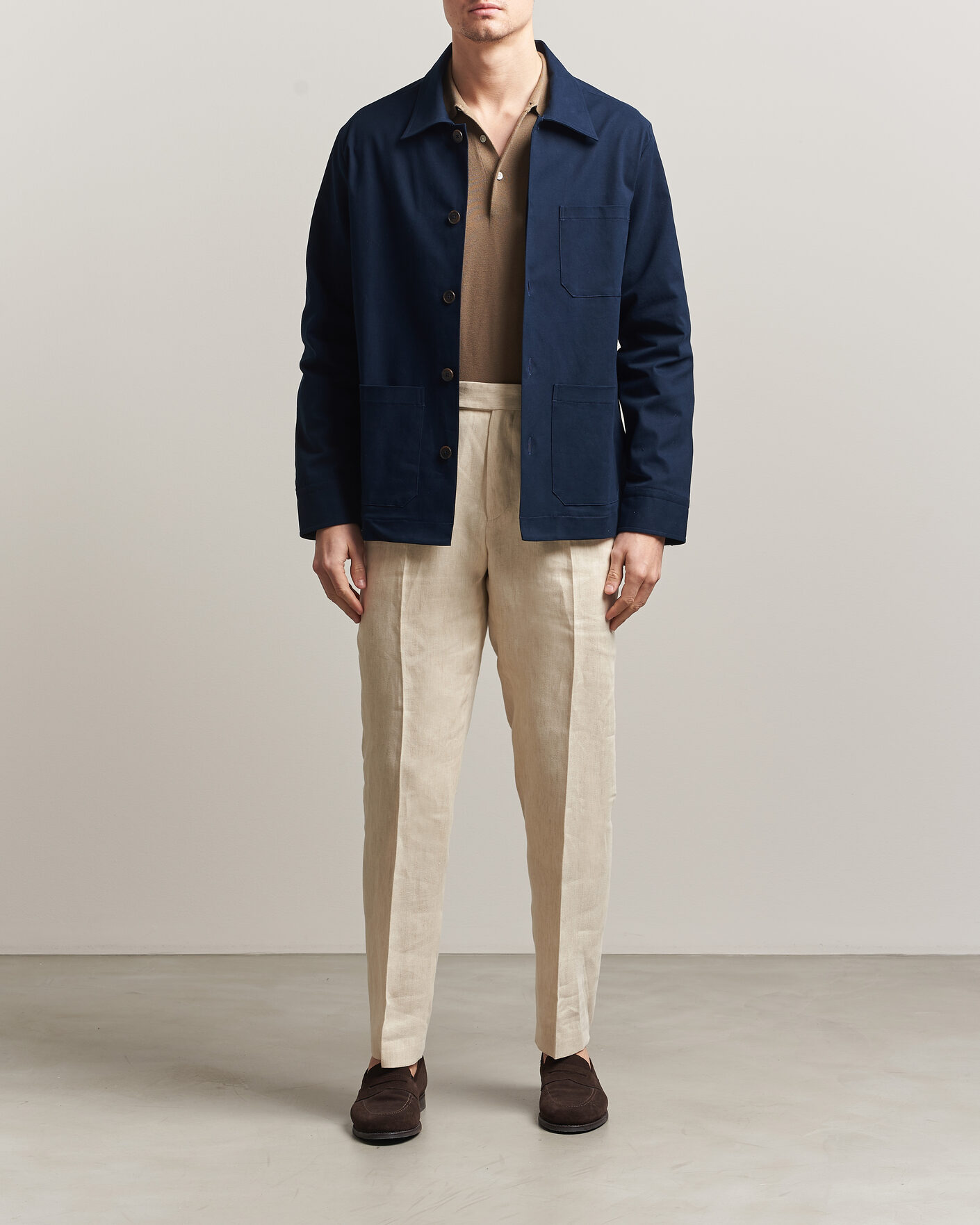 Uomini | Giacche | Grigio | Cotton Chore Jacket Navy