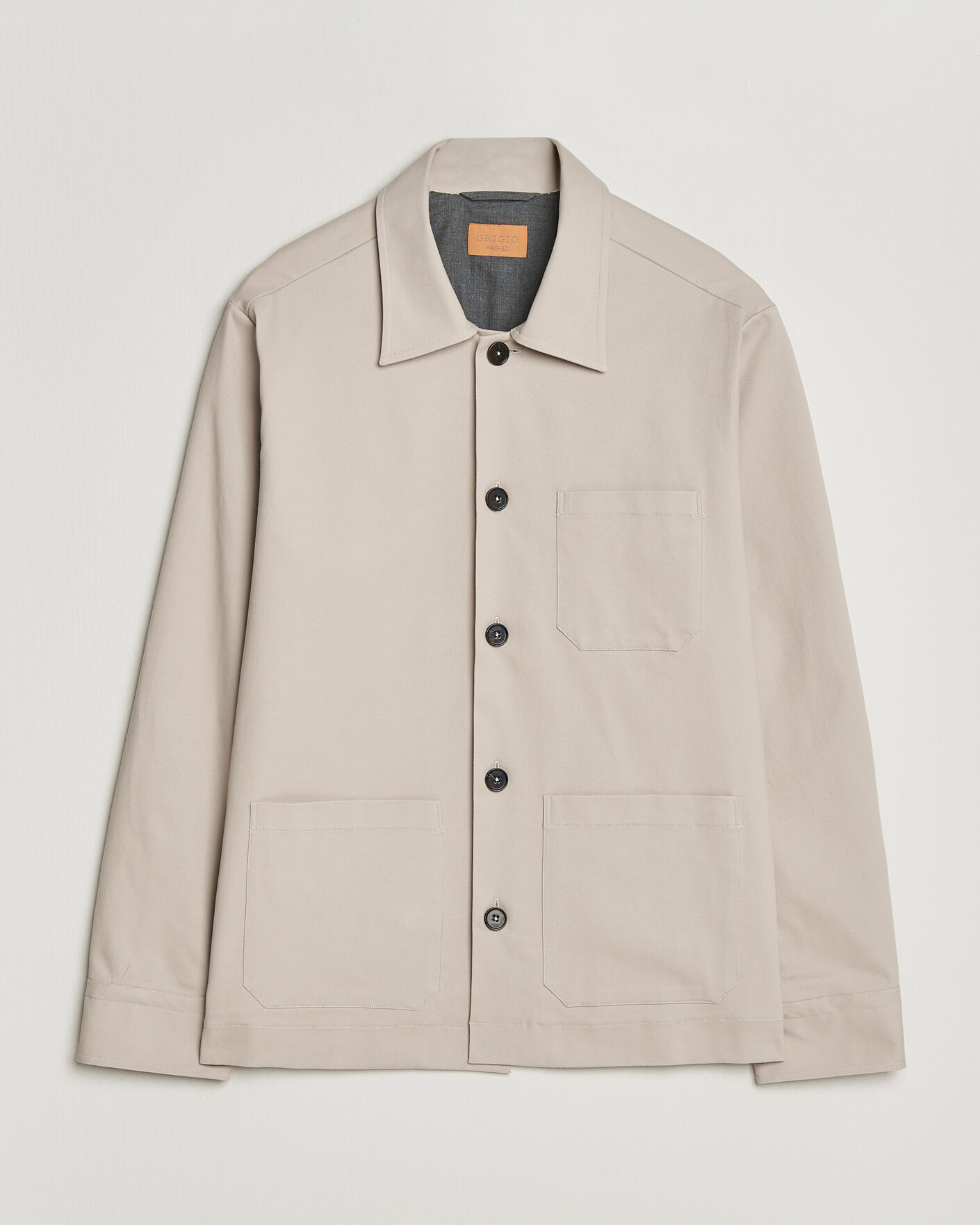 Uomini | Giacche | Grigio | Cotton Chore Jacket Beige
