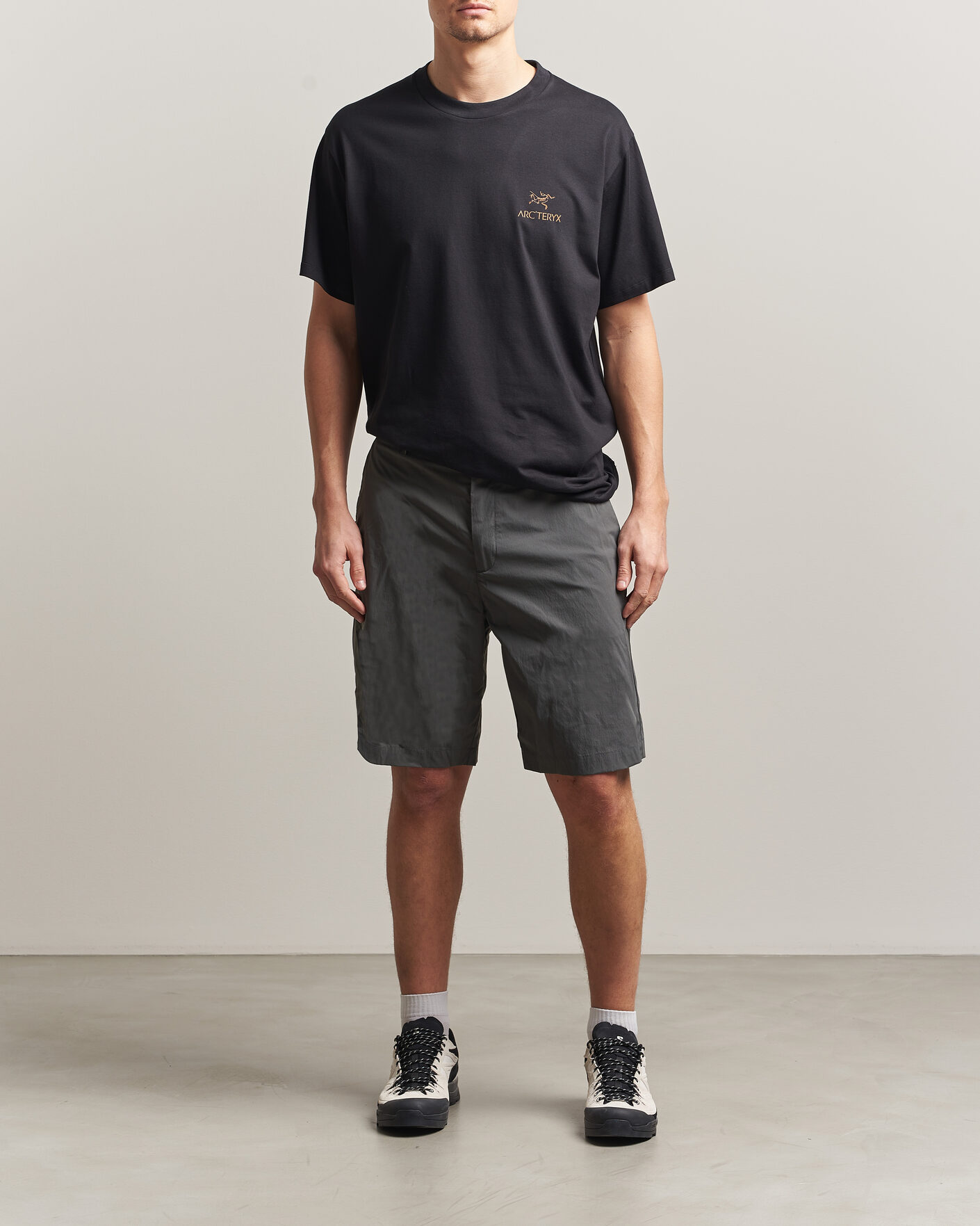 Uomini | T-shirt | Arc'teryx | Kragg Cotton Bird Word T-Shirt Black