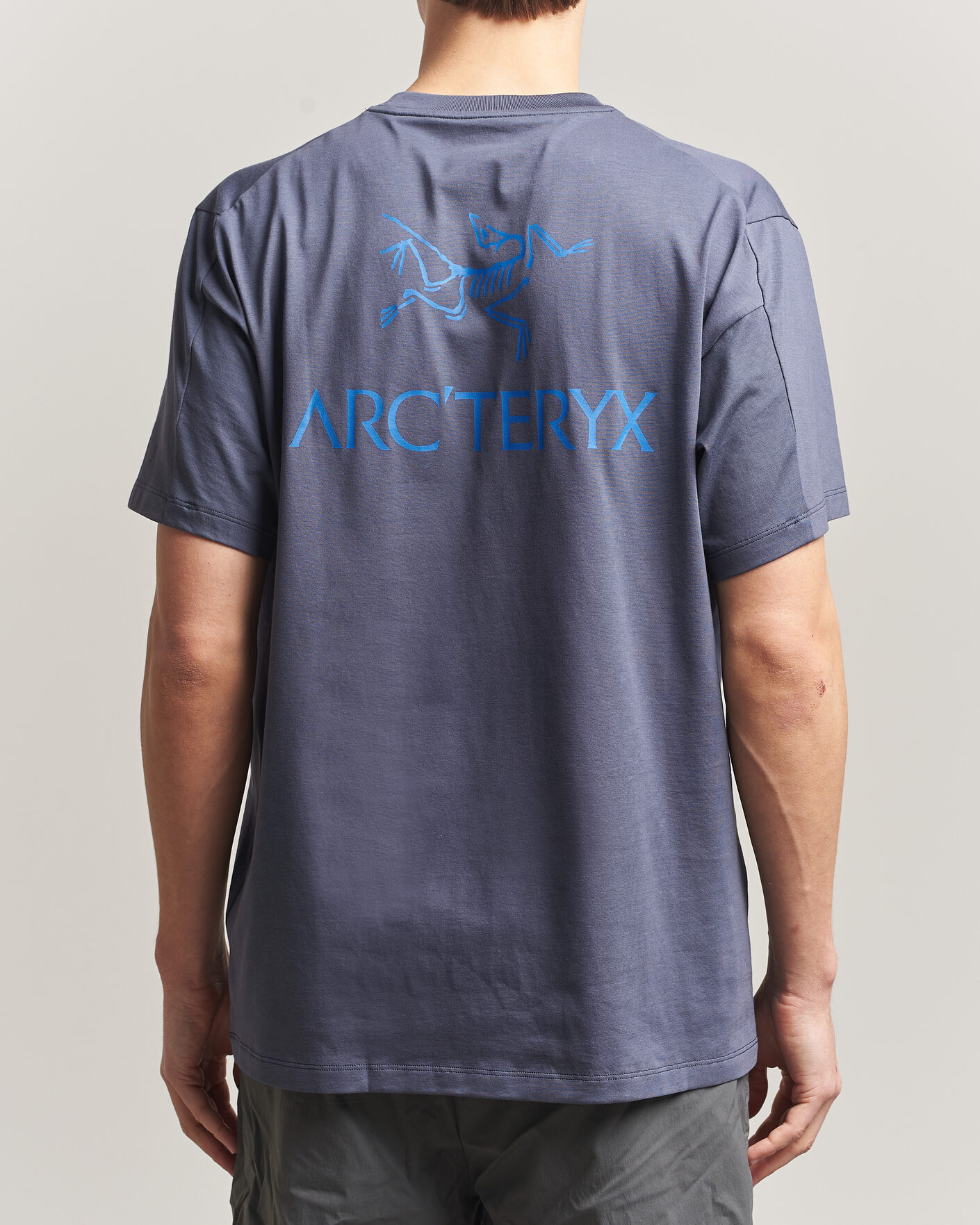 Uomini | T-shirt | Arc'teryx | Kragg Cotton Bird Word T-Shirt Dark Stratus