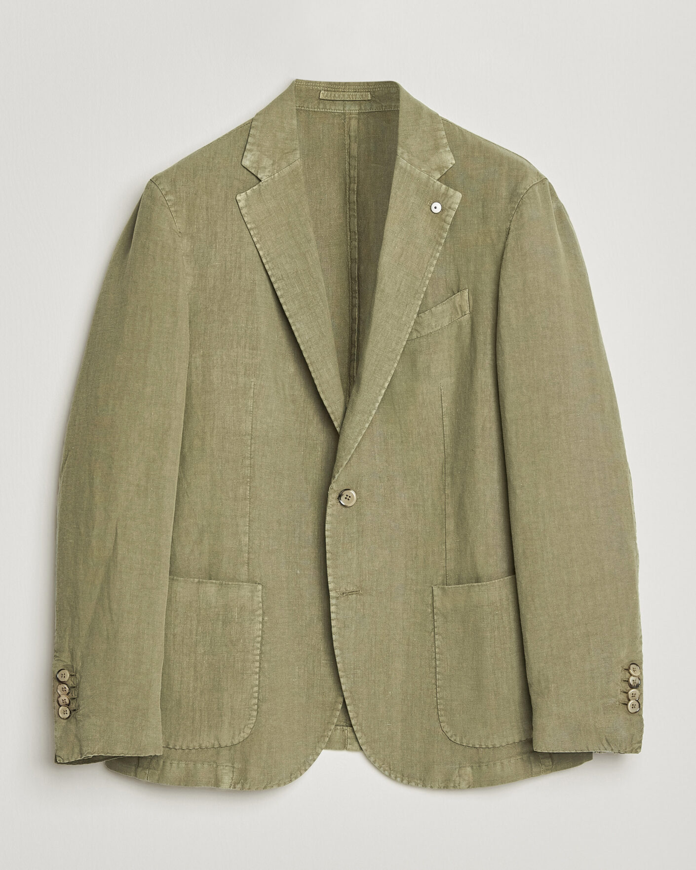 Uomini | Blazers | L.B.M. 1911 | Jack Regular Fit Linen Blazer Olive