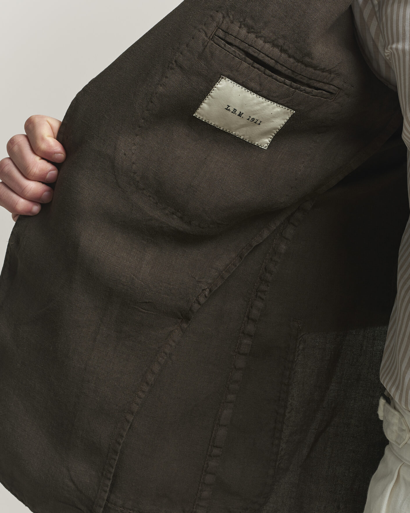 Uomini | Blazers | L.B.M. 1911 | Jack Regular Fit Linen Blazer Brown