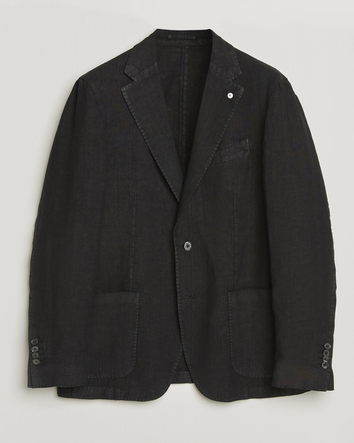 Uomini | Blazers | L.B.M. 1911 | Jack Regular Fit Linen Blazer Black