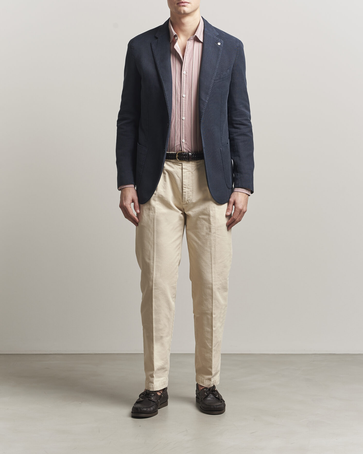 Uomini | Blazers | L.B.M. 1911 | Jack Regular Fit Structured Cotton Blazer Navy