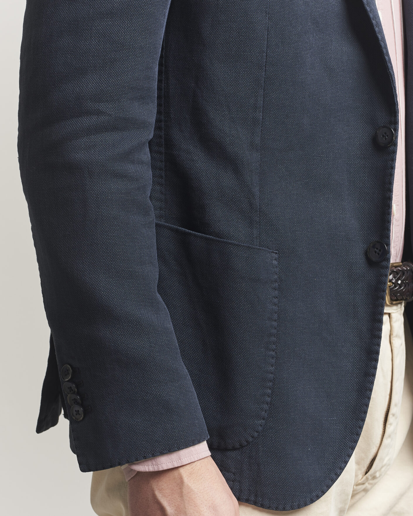 Uomini | Blazers | L.B.M. 1911 | Jack Regular Fit Structured Cotton Blazer Navy