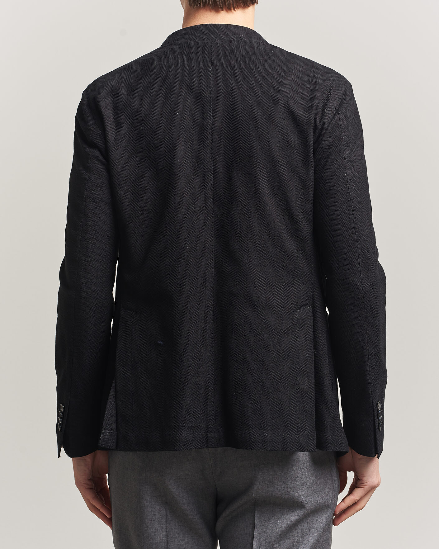Uomini | Blazers | L.B.M. 1911 | Jack Herringbone Cotton Blazer Black