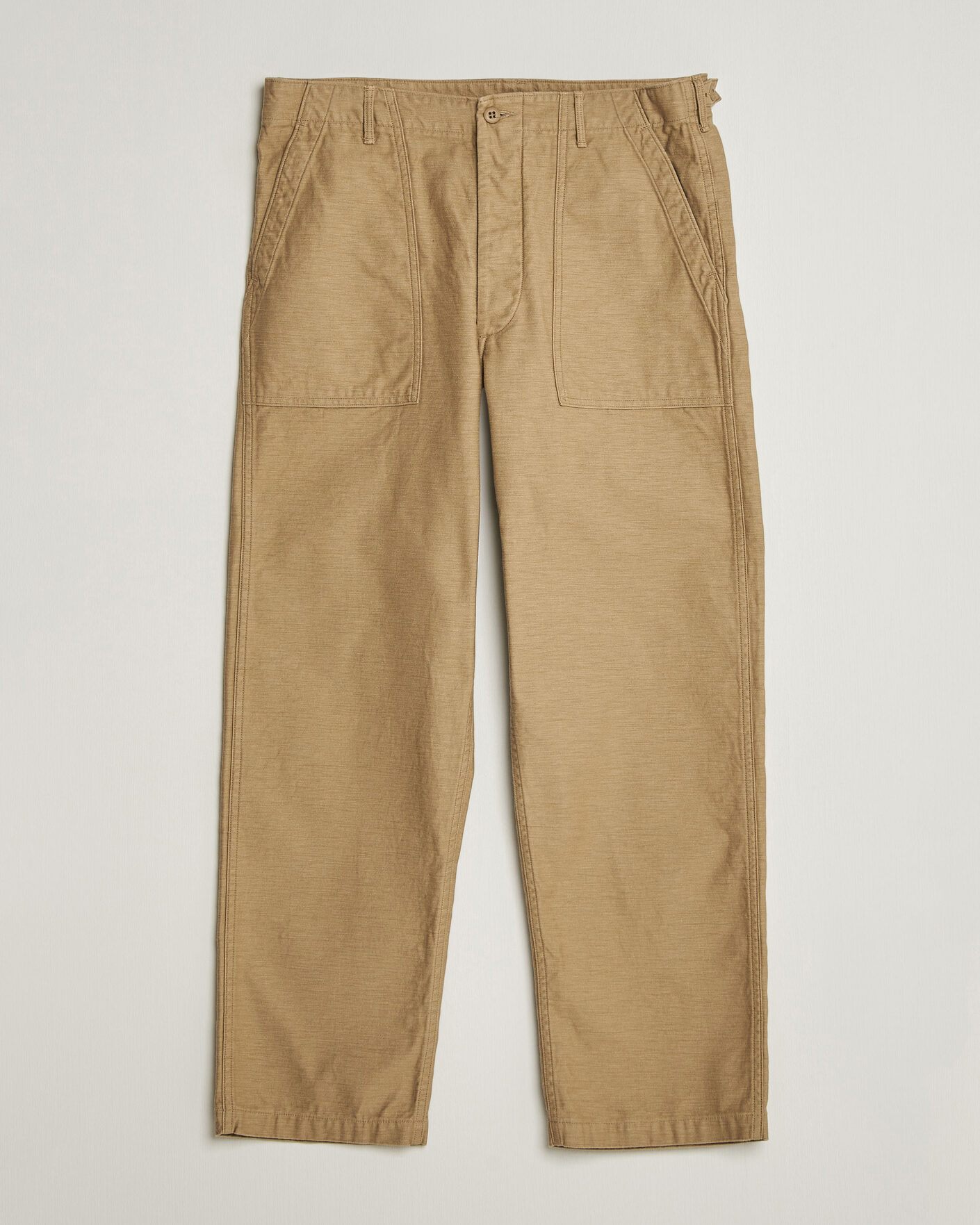Uomini | Pantaloni | orSlow | Regular Fit Original Sateen Fatigue Pants Sand Beige