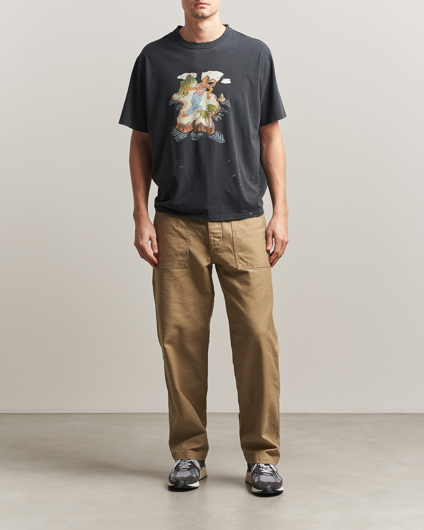 Uomini | Pantaloni | orSlow | Regular Fit Original Sateen Fatigue Pants Sand Beige