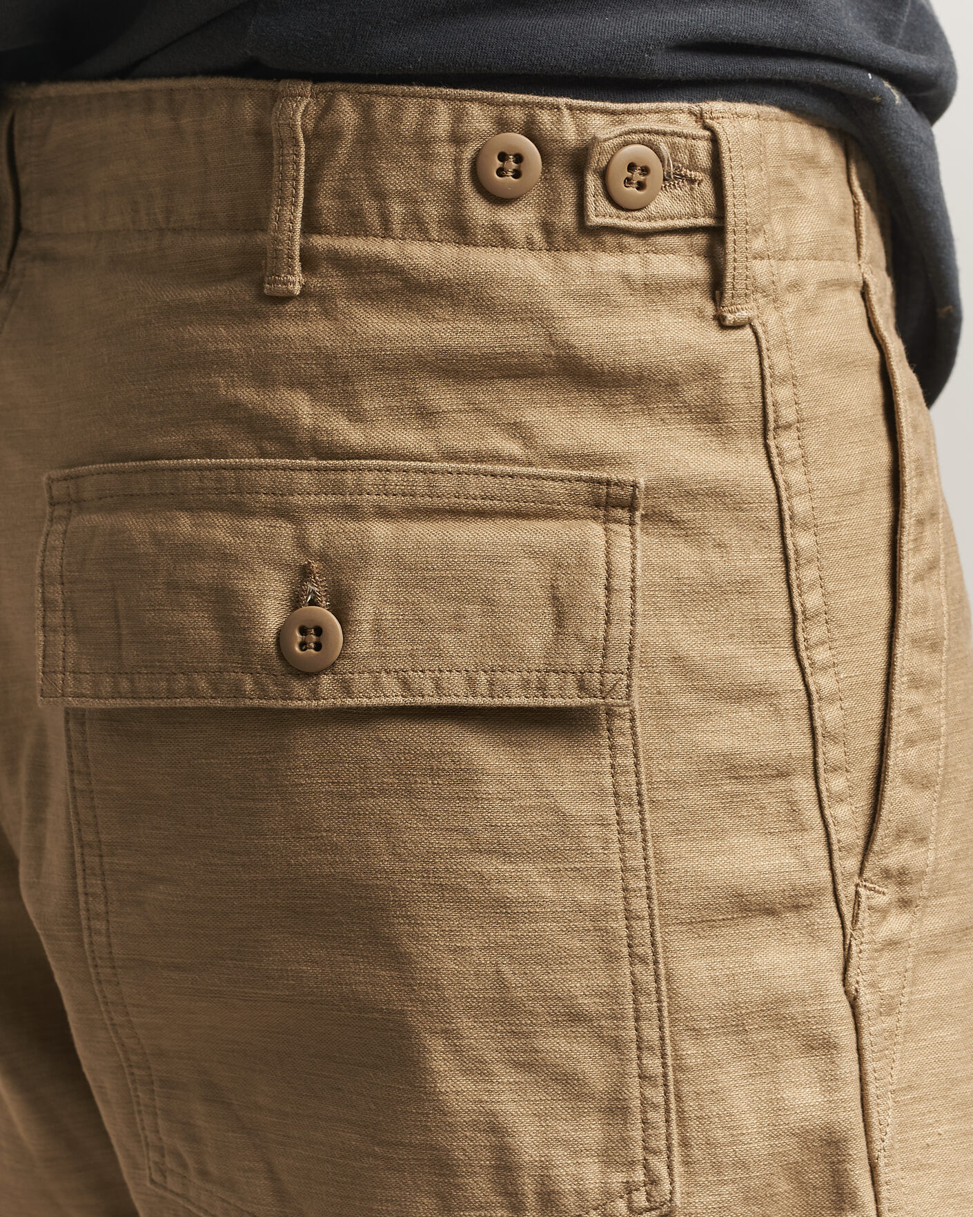 Uomini | Pantaloni | orSlow | Regular Fit Original Sateen Fatigue Pants Sand Beige