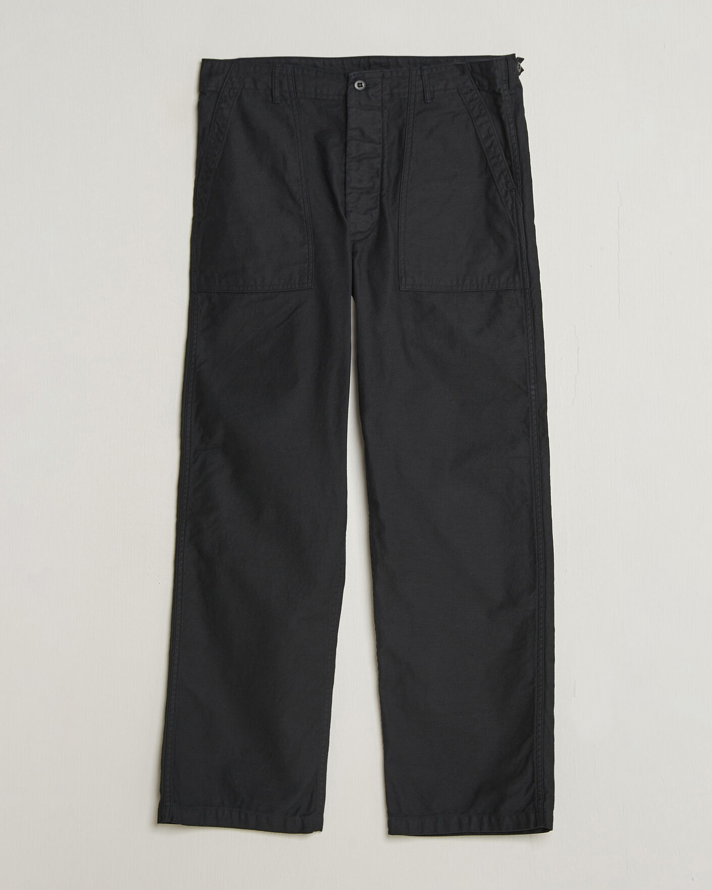 Uomini | Pantaloni | orSlow | Regular Fit Original Sateen Fatigue Pants Black