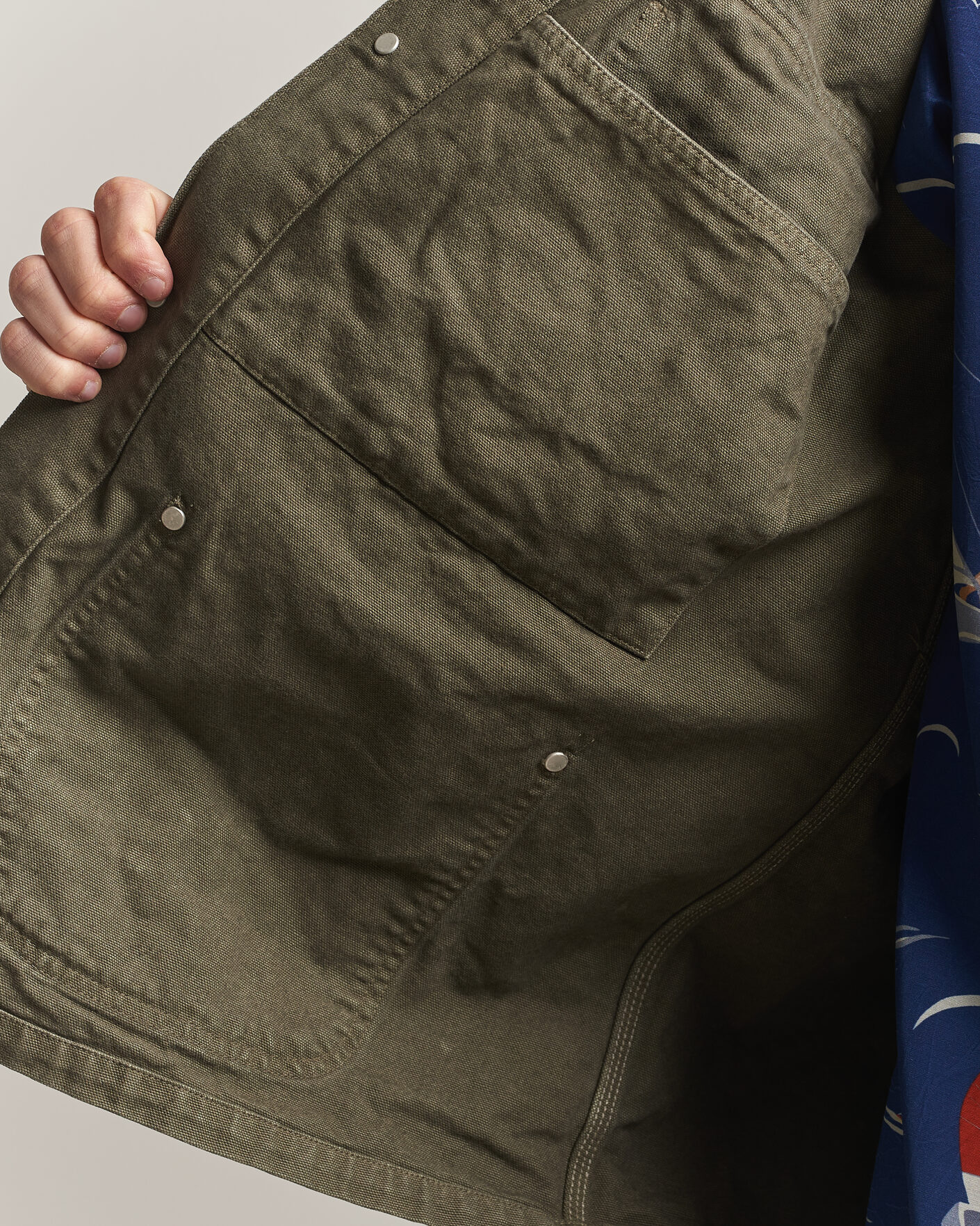 Uomini | Giacche | orSlow | Oxford Coverall Chore Jacket Army Green