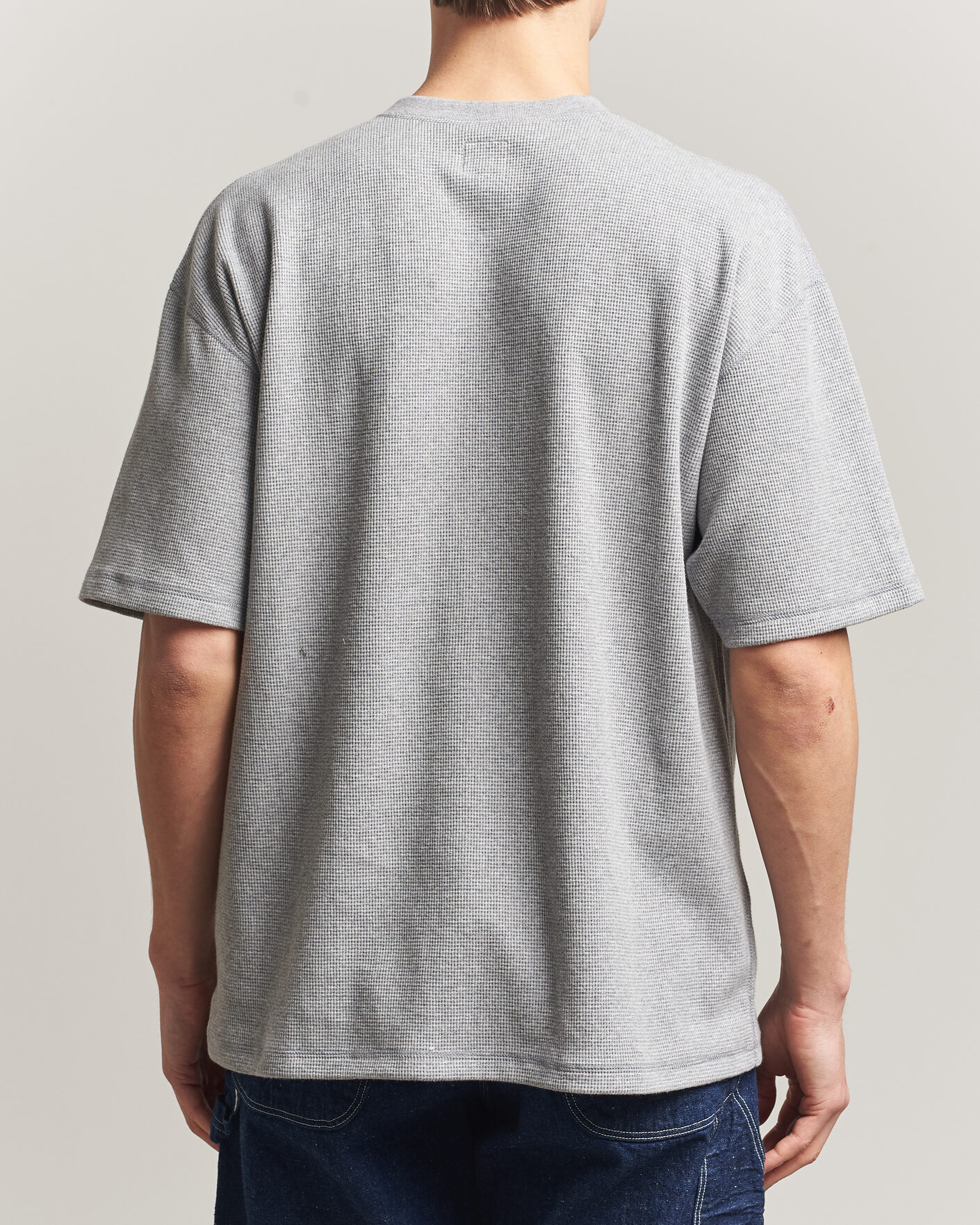 Uomini | T-shirt | orSlow | Waffle Cotton T-Shirt Heather Gray