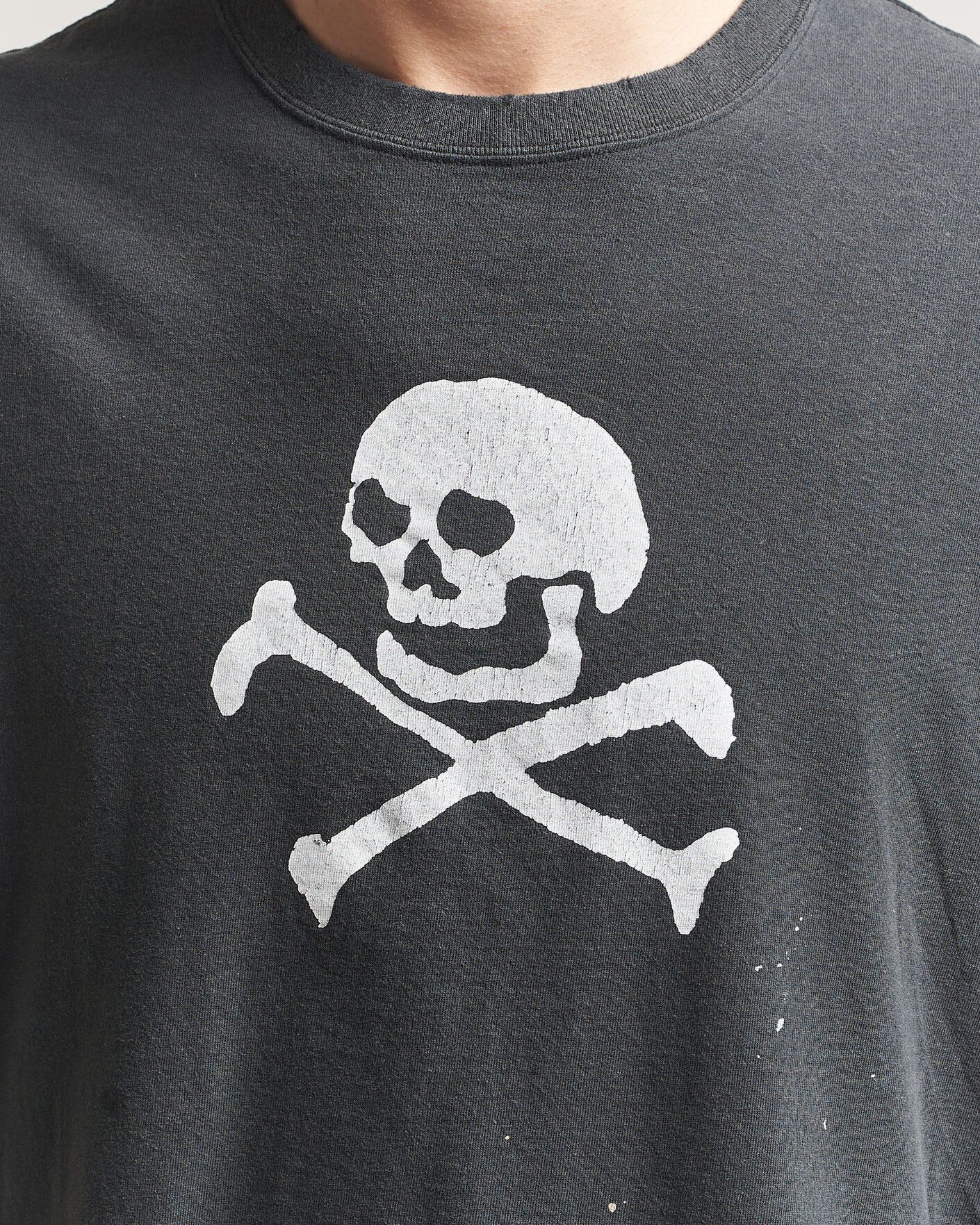 Uomini | T-shirt | orSlow | Vintage Skull Print T-Shirt Black