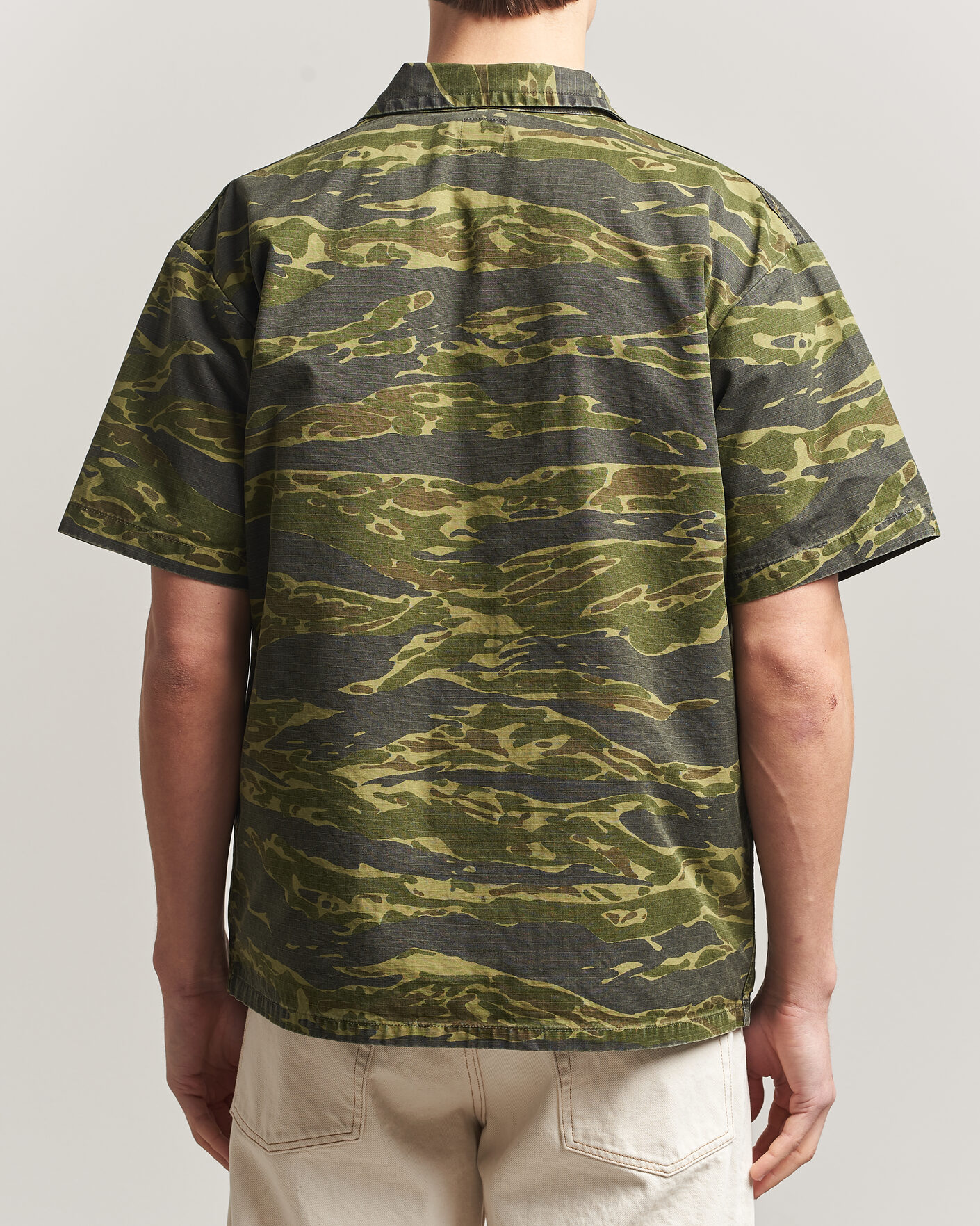 Uomini | Camicie | orSlow | Short Sleeve Utility Shirt Tiger Camo