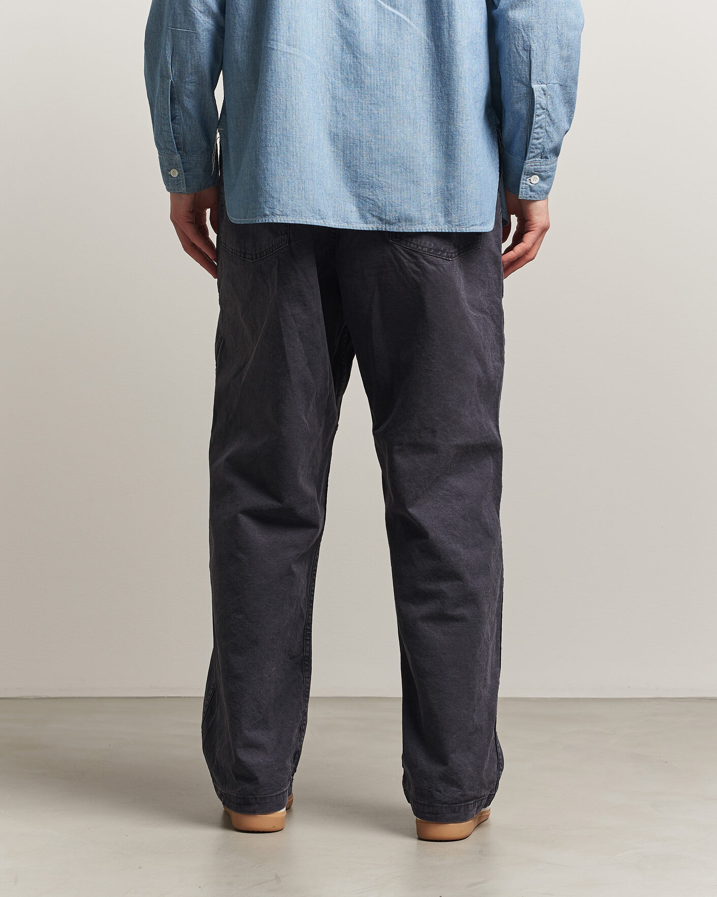 Uomini | Pantaloni | orSlow | Summer Fatigue Pants Washed Black