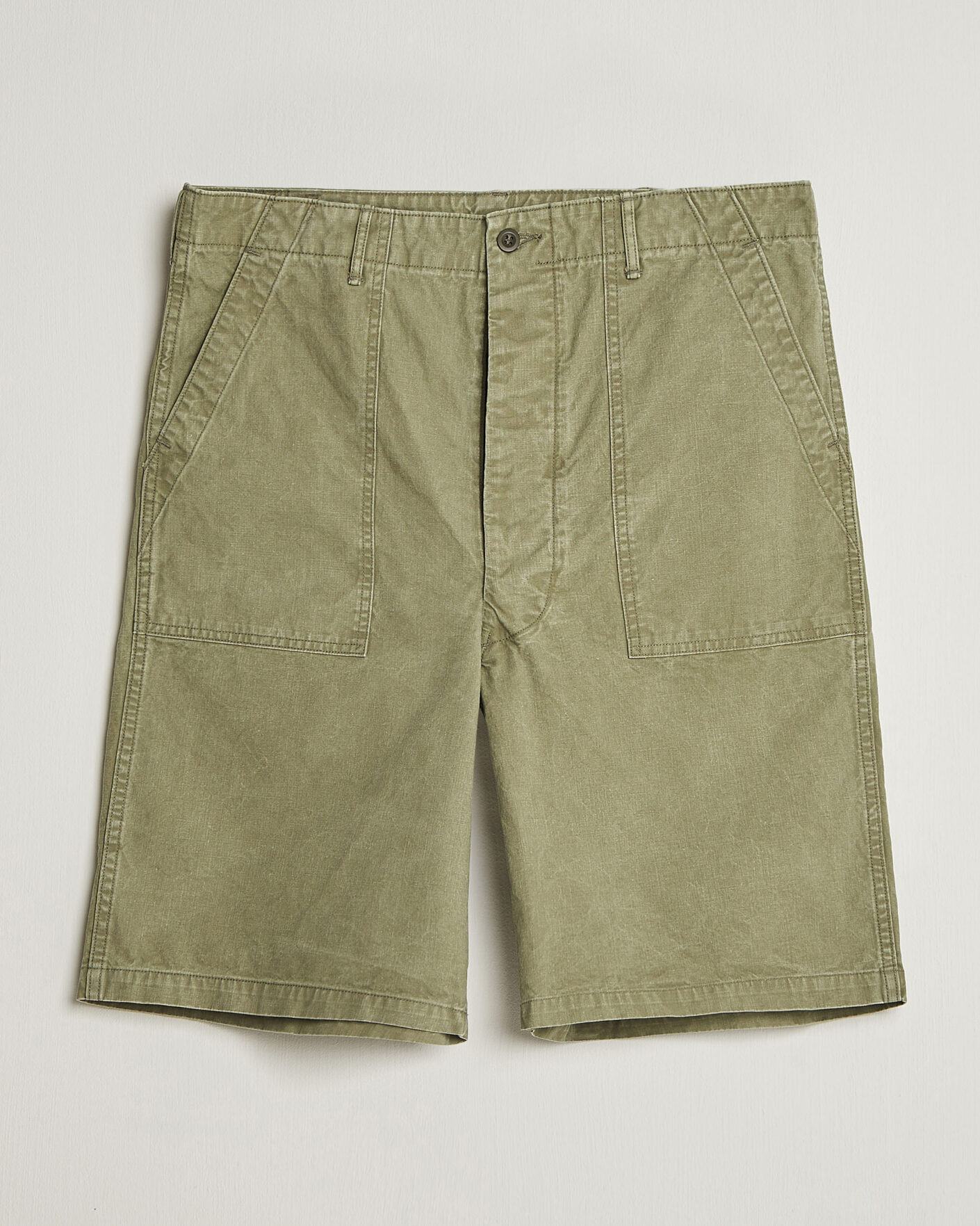 Uomini | Pantaloncini | orSlow | Summer Fatigue Shorts Washed Army Green